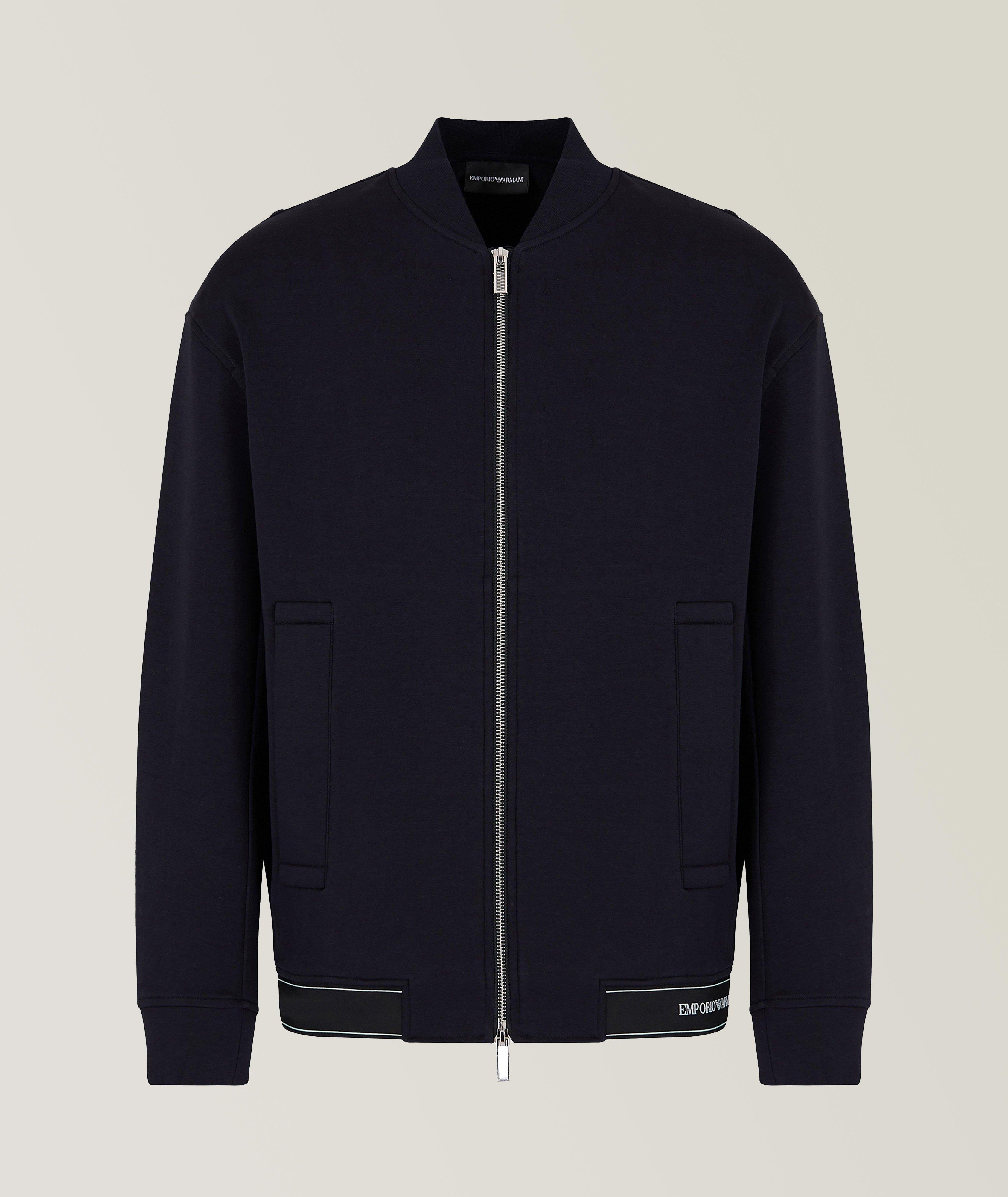 Double Jersey Zip Up Sweatshirt  image 0