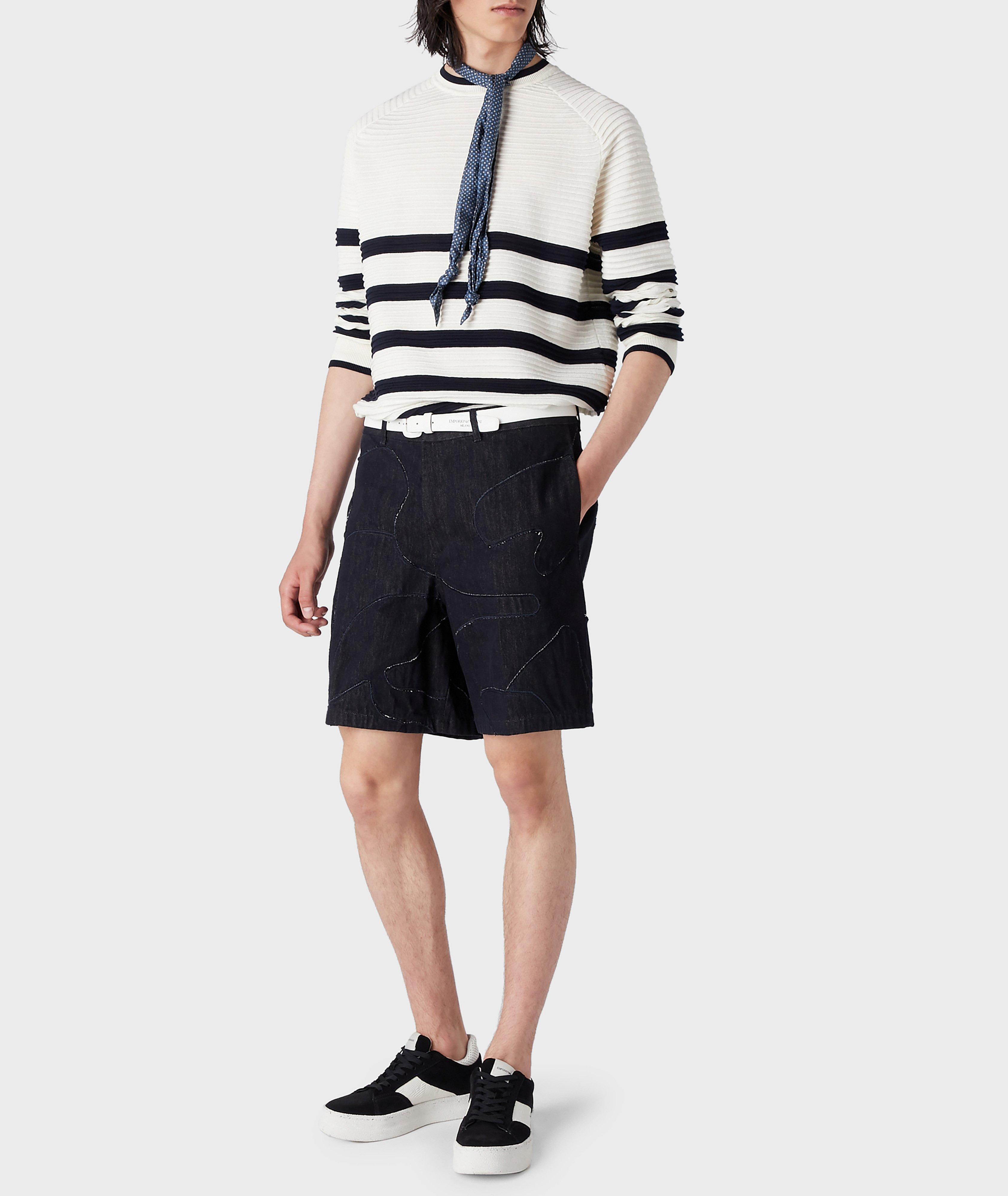 Striped Ottoman Cotton Sweater image 4