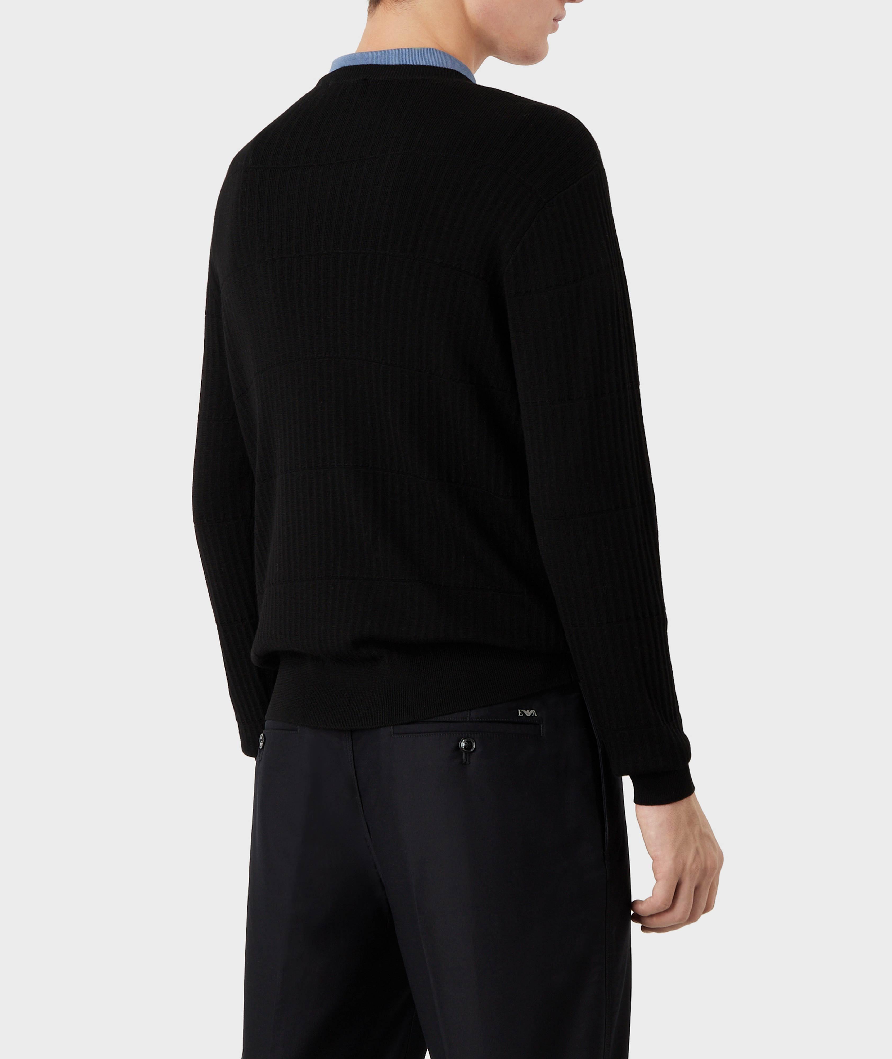 Pull en laine vierge à motif géométrique image 2