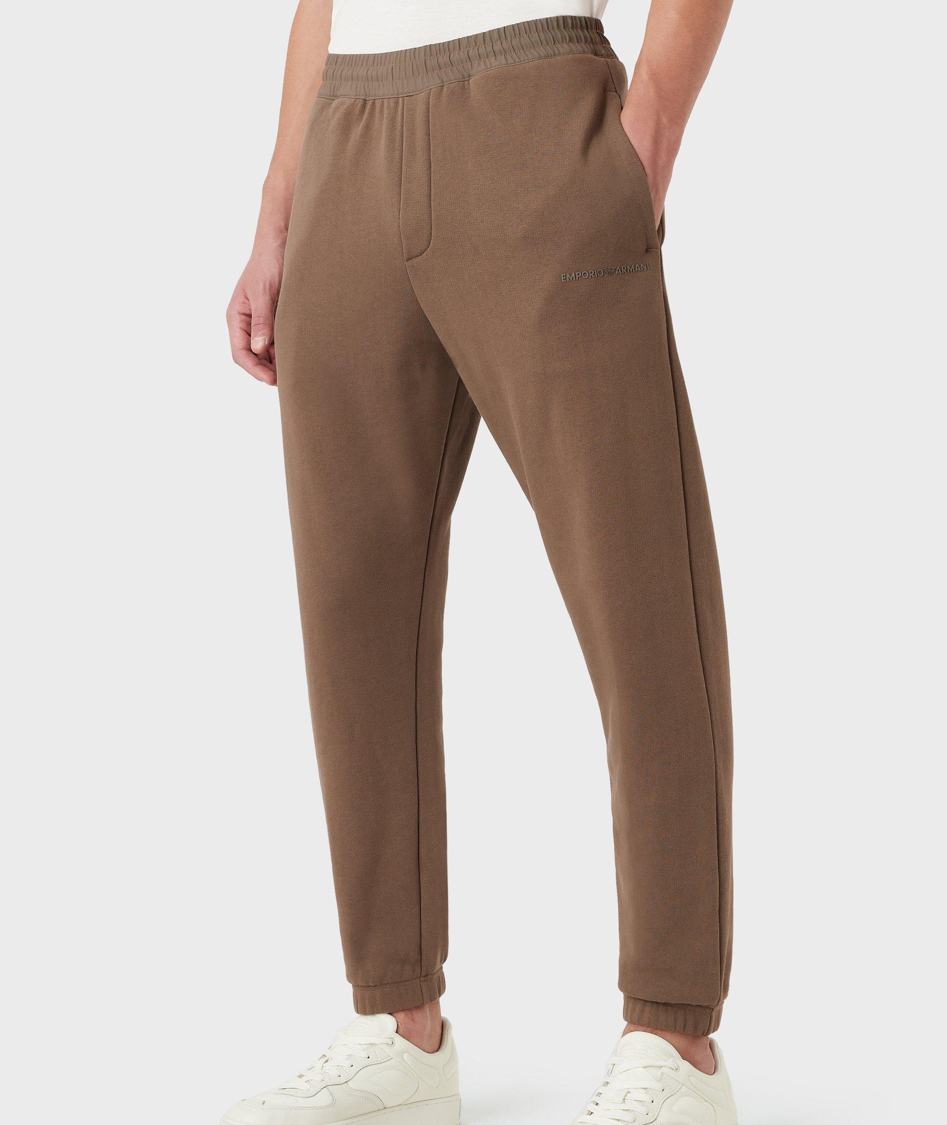 Tonal Cotton Jersey Joggers image 1