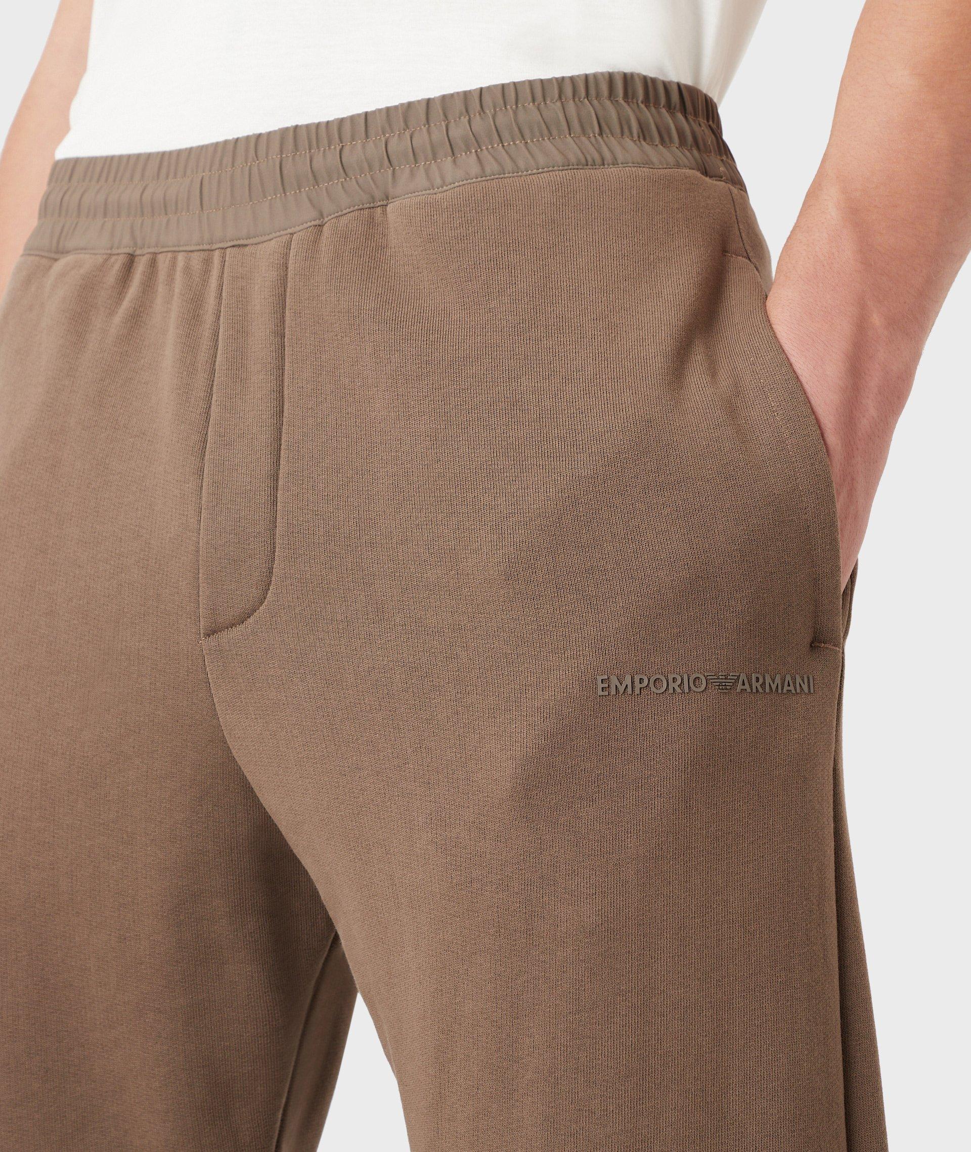 Tonal Cotton Jersey Joggers image 4