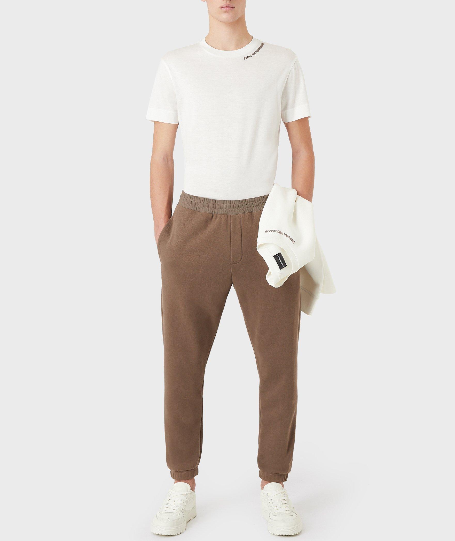 Tonal Cotton Jersey Joggers image 5