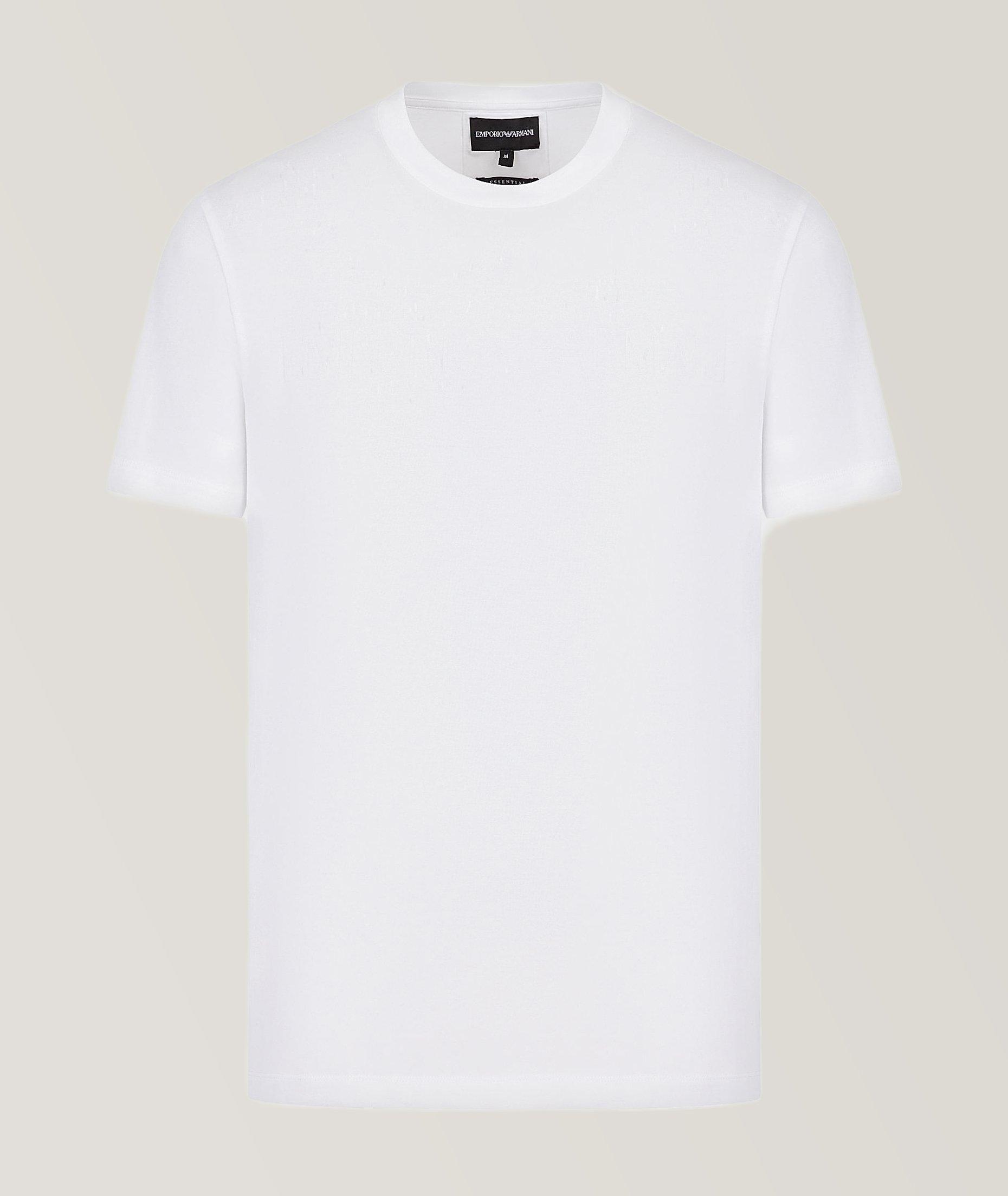 Embossed Logo Jersey Cotton T-Shirt image 0
