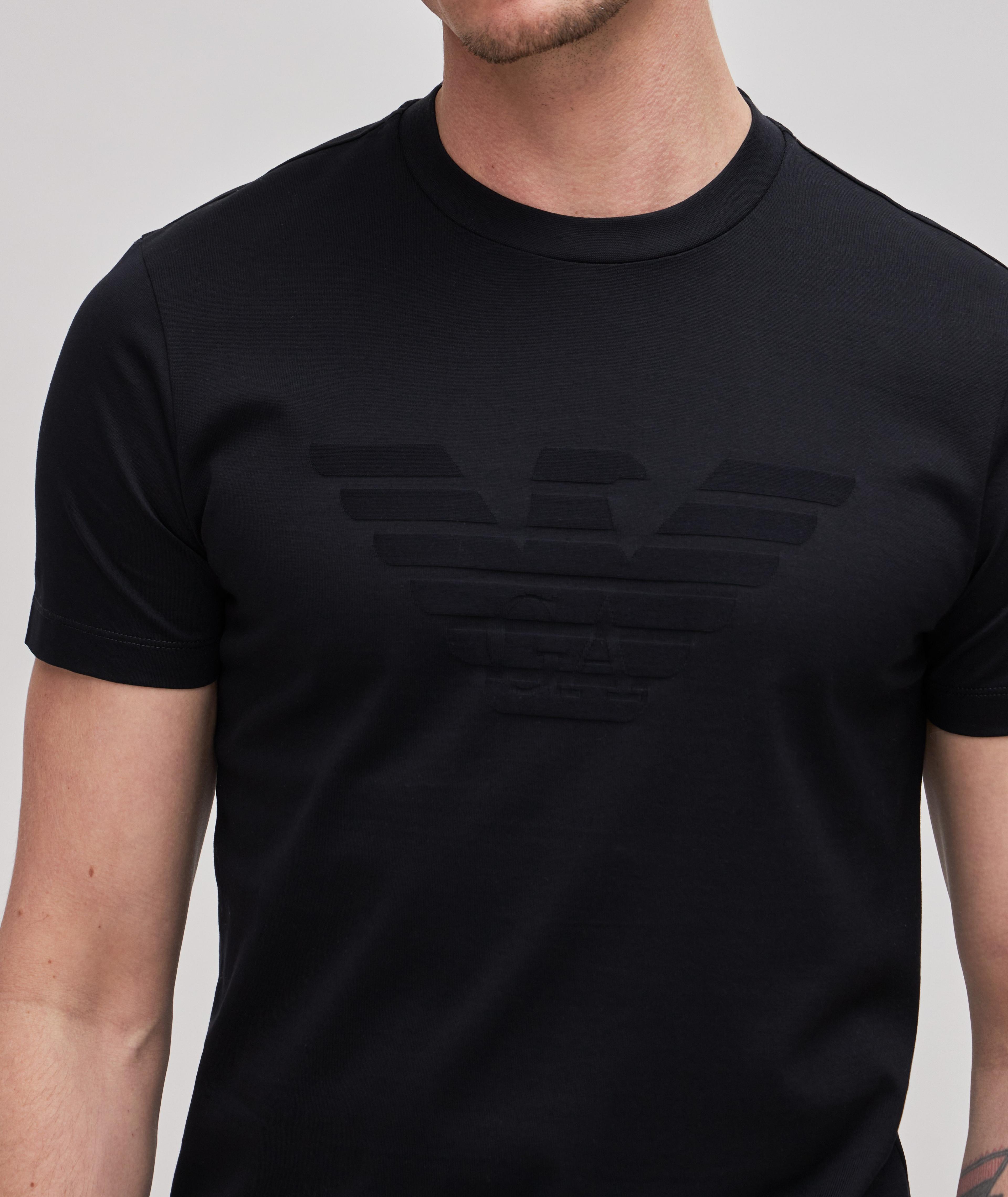 Raised Logo Cotton T-Shirt image 4