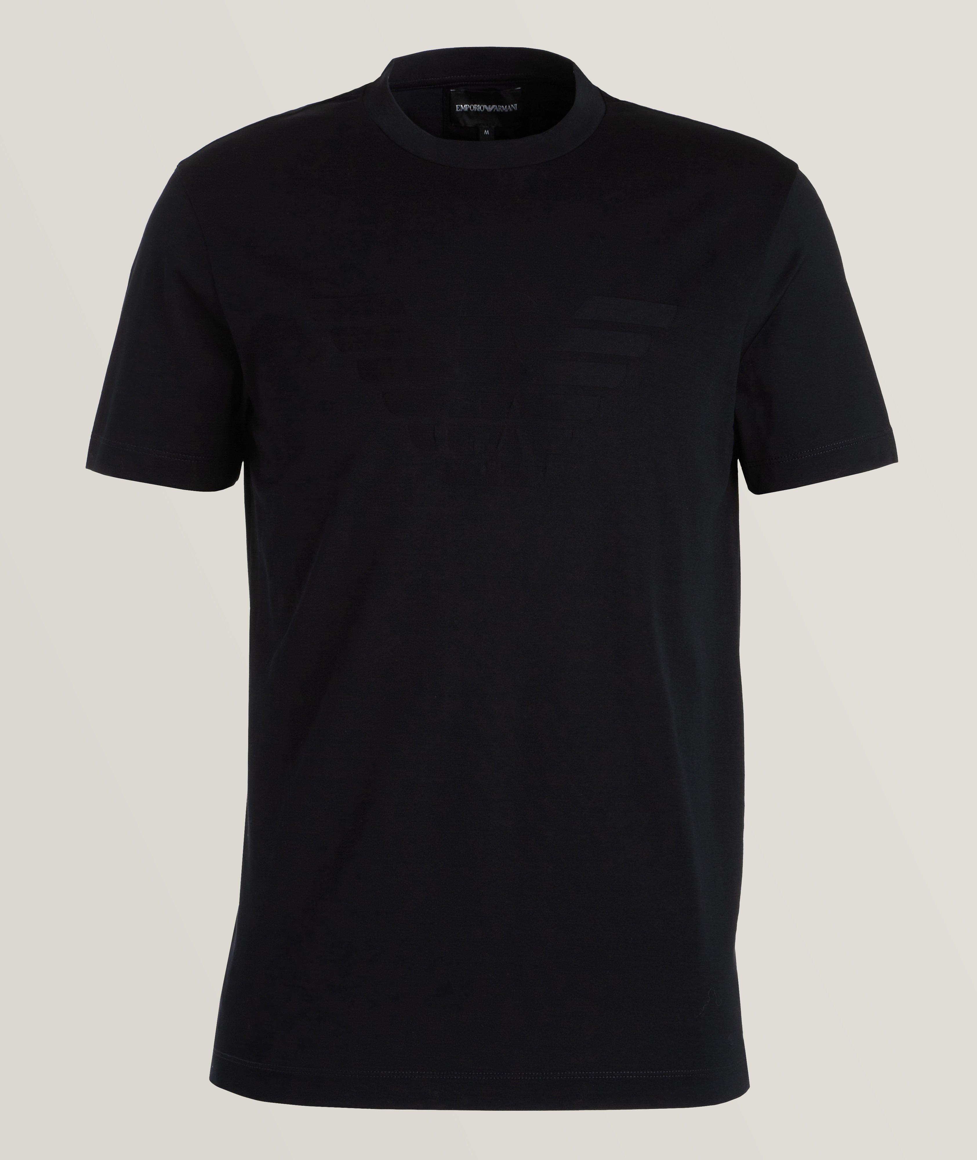 Raised Logo Cotton T-Shirt image 0
