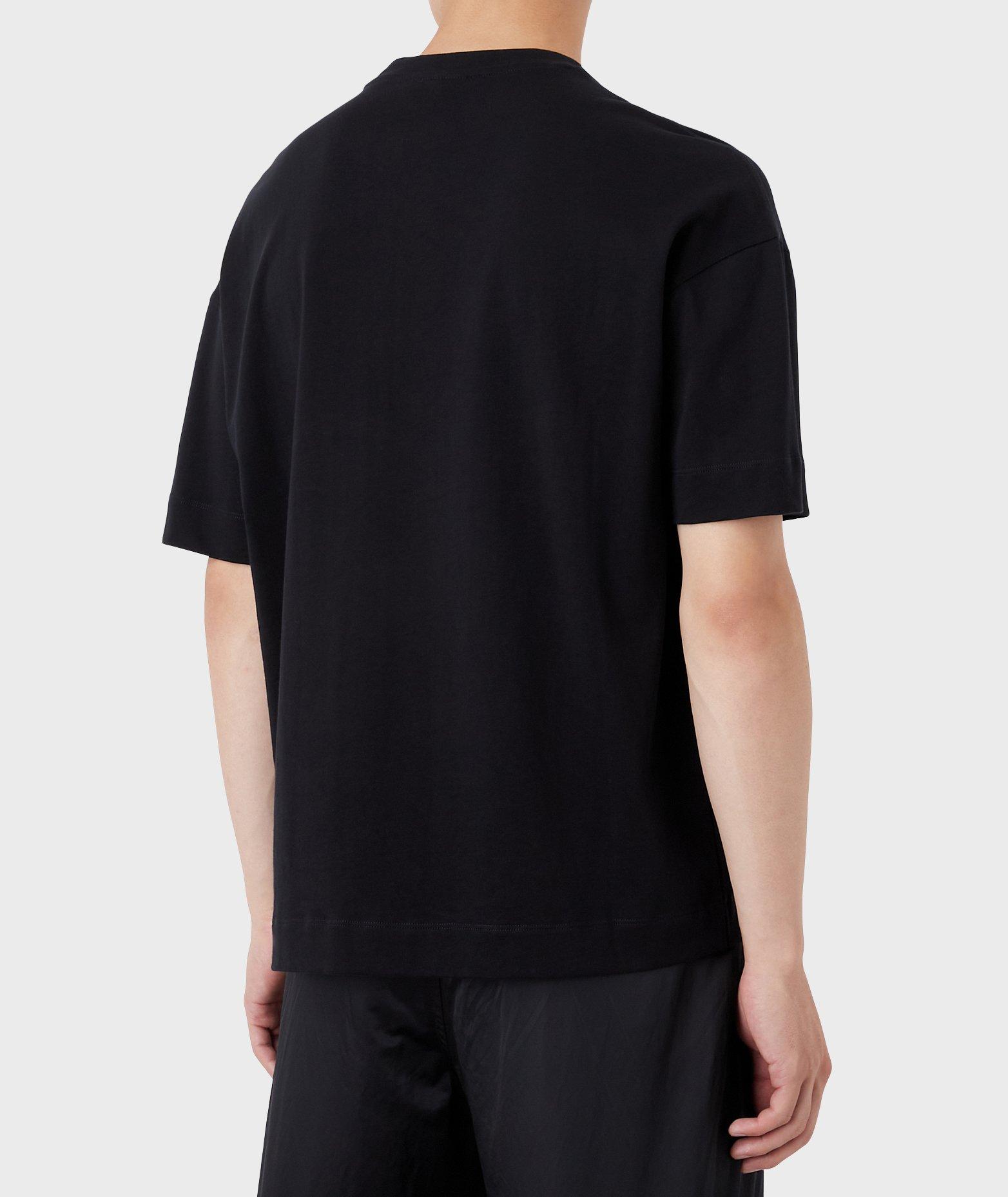 Embroidery Print Cotton Jersey T-Shirt image 2