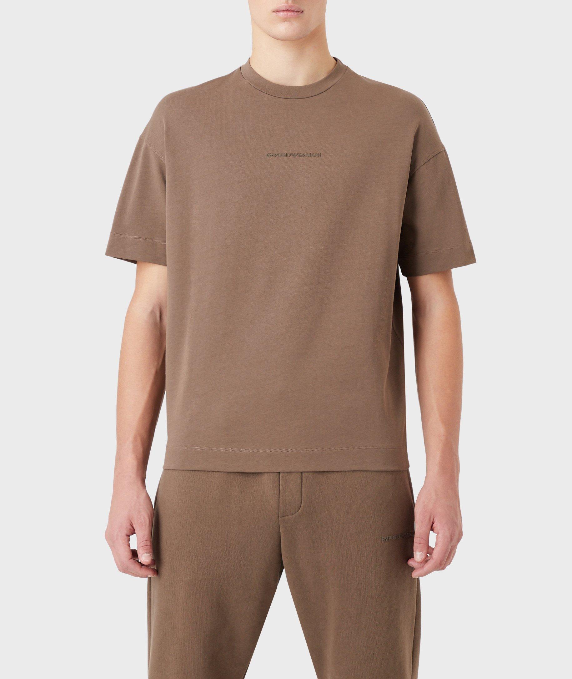Rubberised Logo Cotton T-Shirt image 1