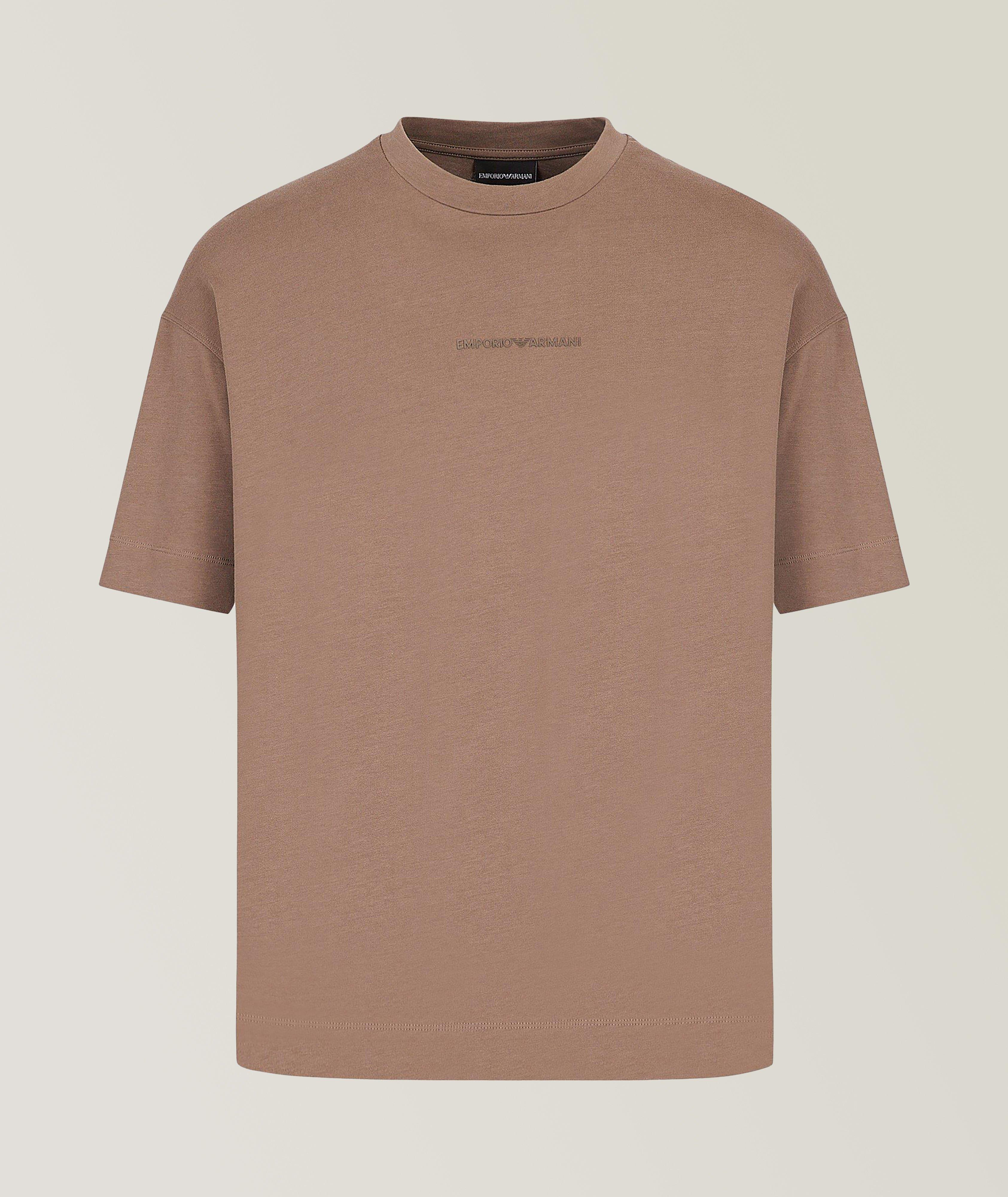 Rubberised Logo Cotton T-Shirt image 0