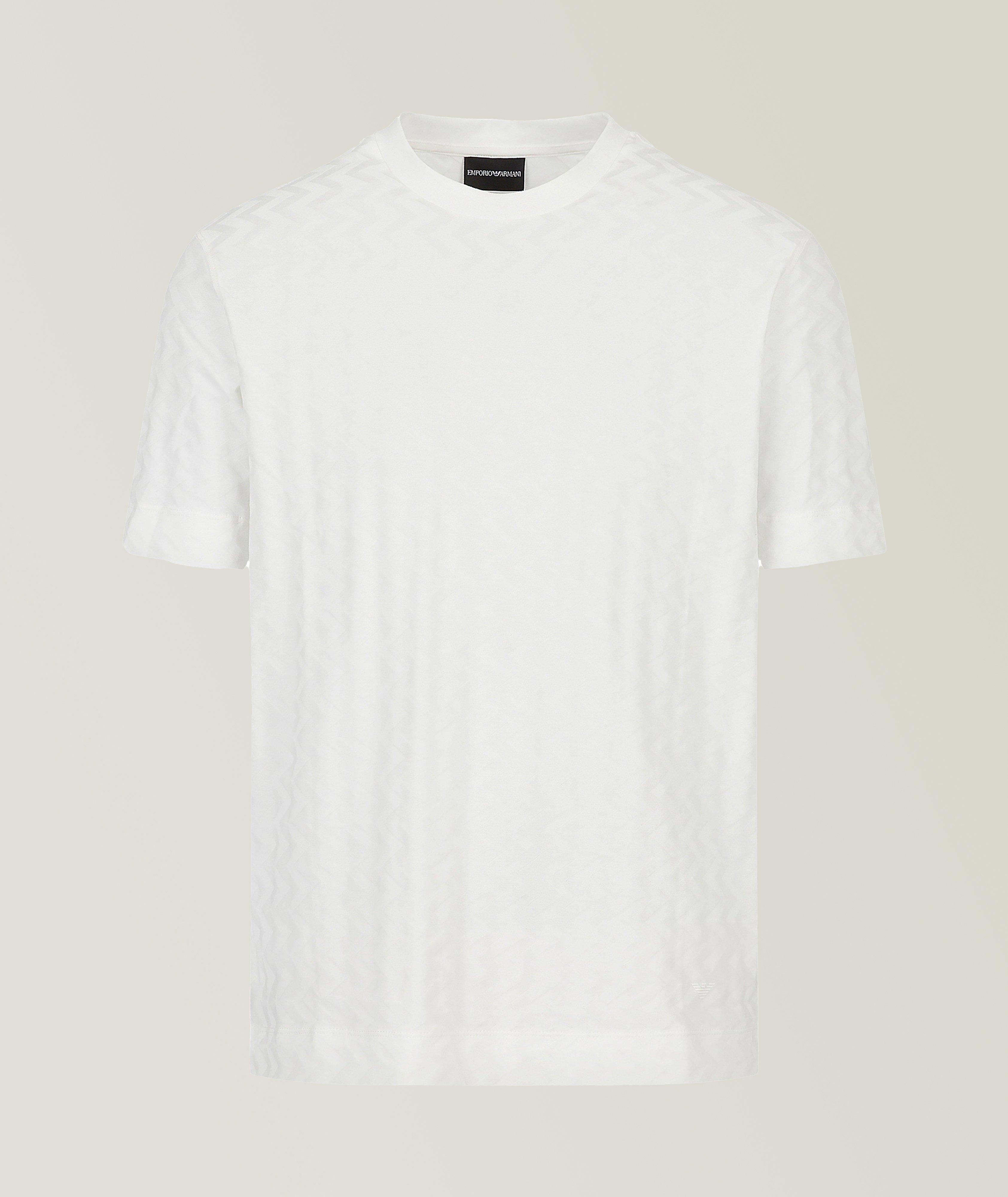 Jacquard Cotton Jersey T-Shirt image 0