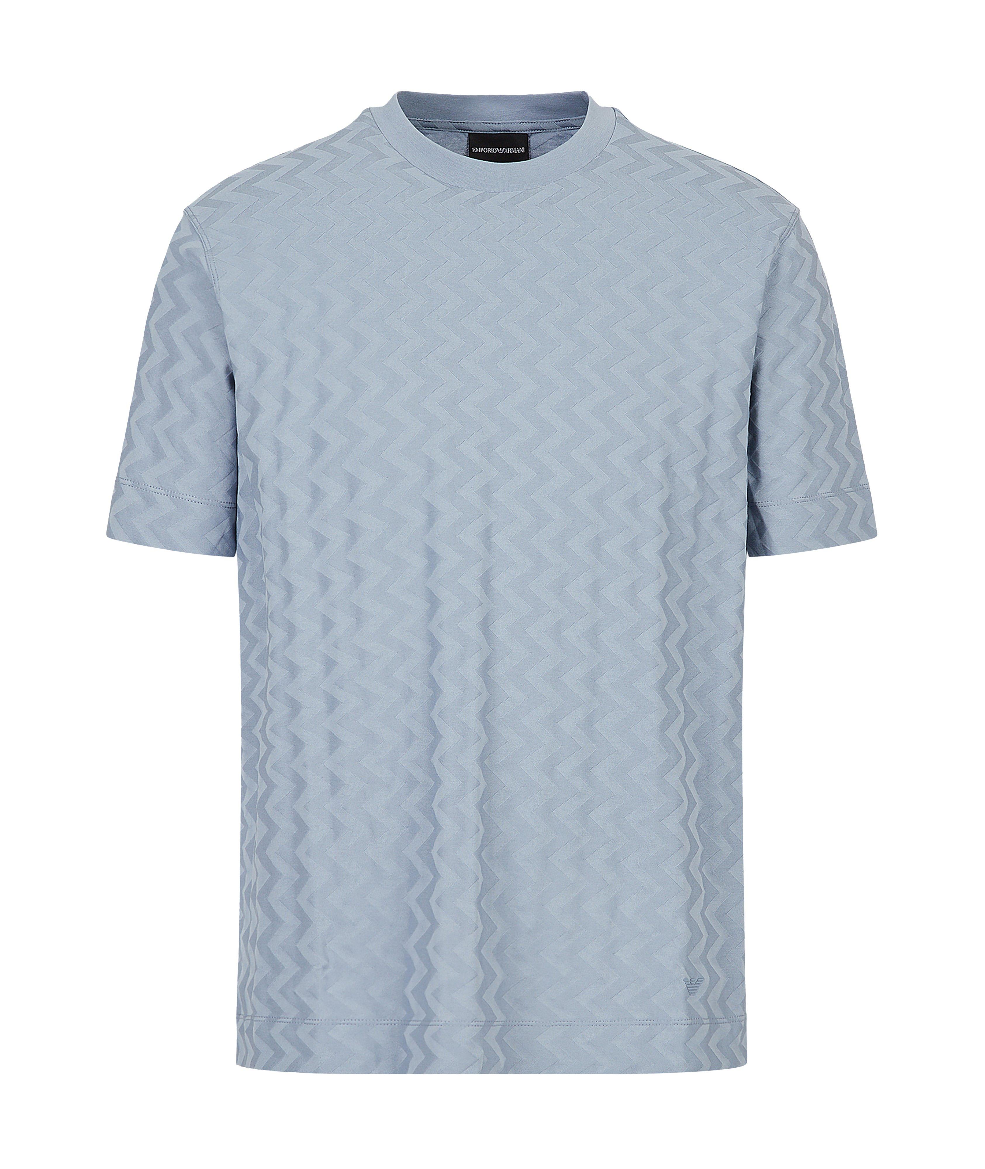 Jacquard Cotton Jersey T-Shirt image 0