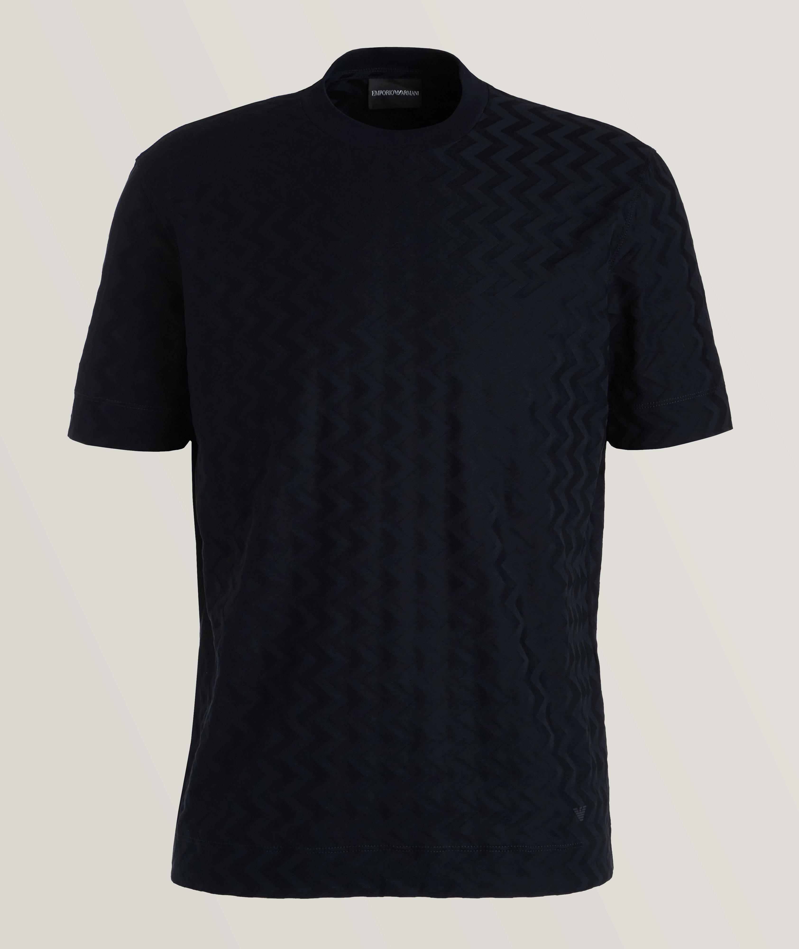 Tonal Geometric Pattern T-Shirt image 0