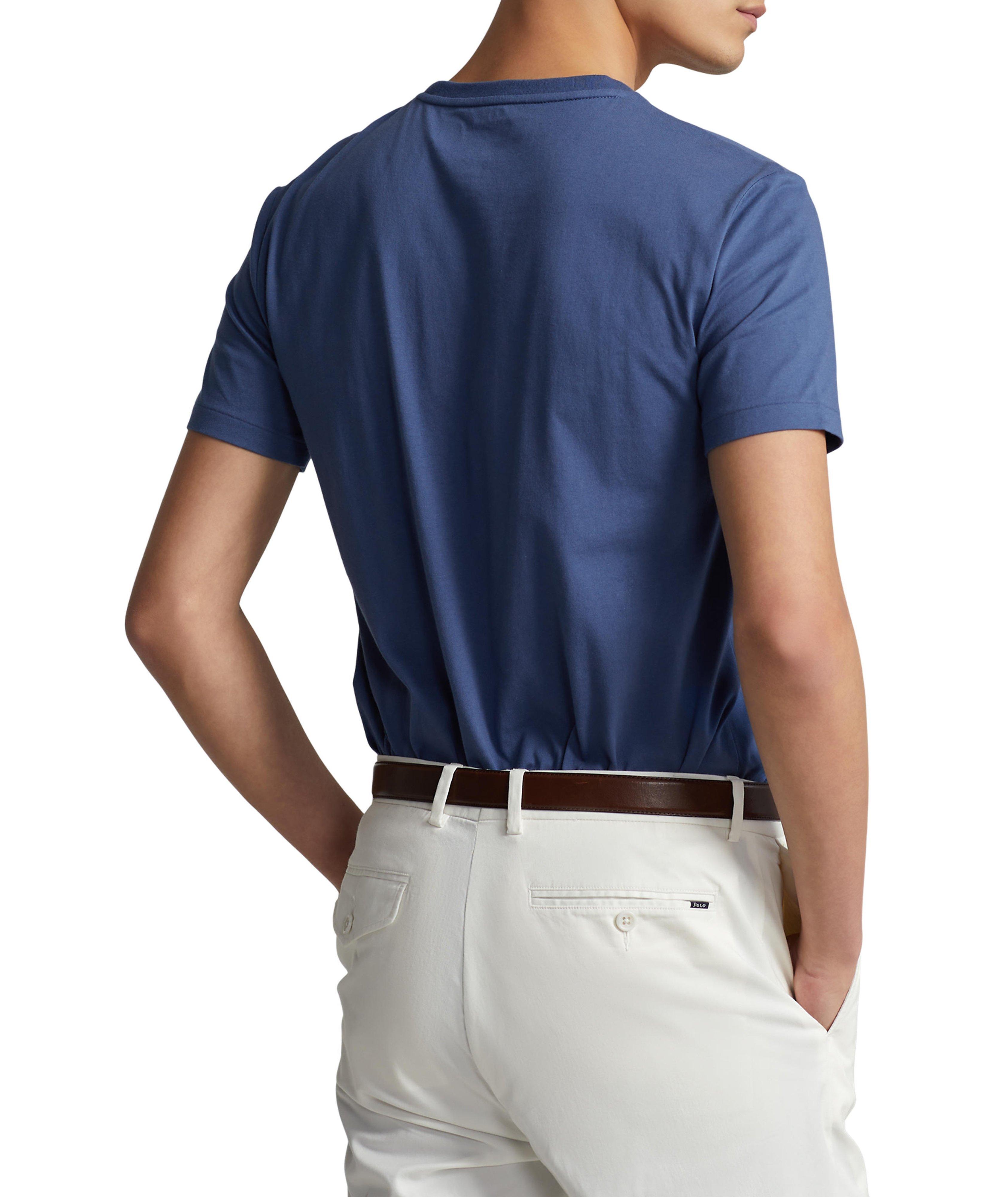 T-shirt en coton à encolure ronde avec logo image 1