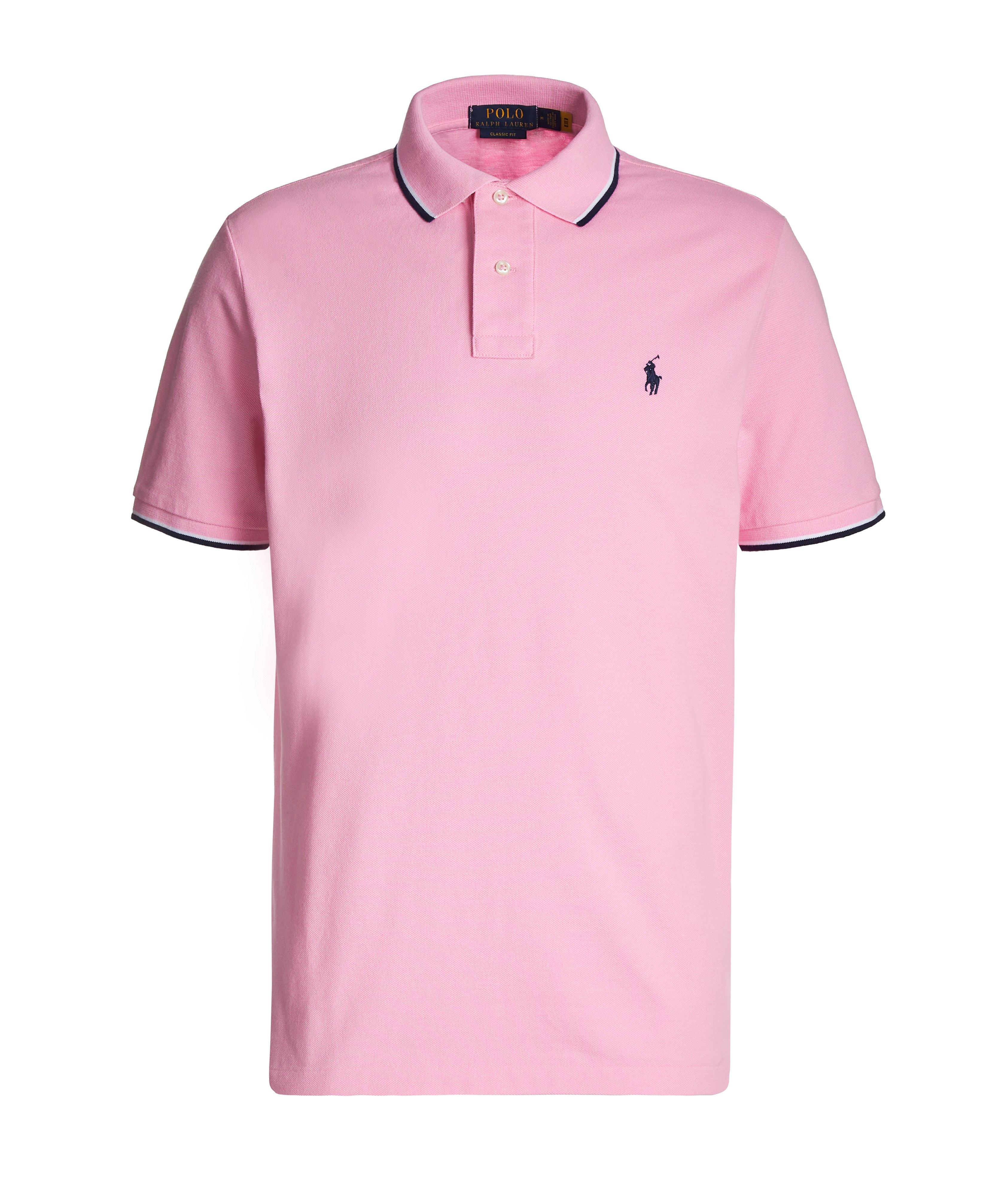 Contrast Tipped Cotton Polo