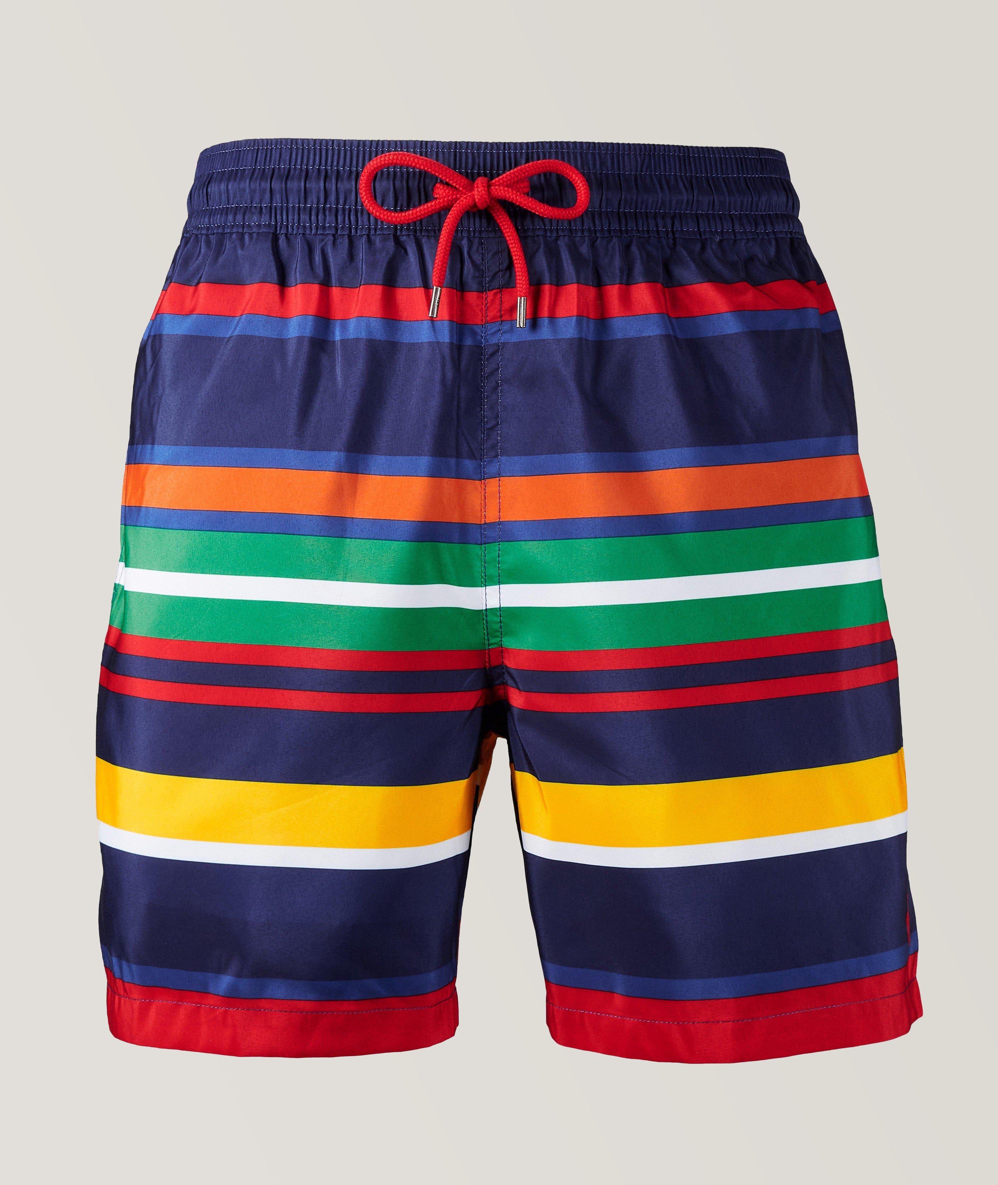 Polo Ralph Lauren Classic Logo Striped Swim Short | Swimwear | Harry Rosen