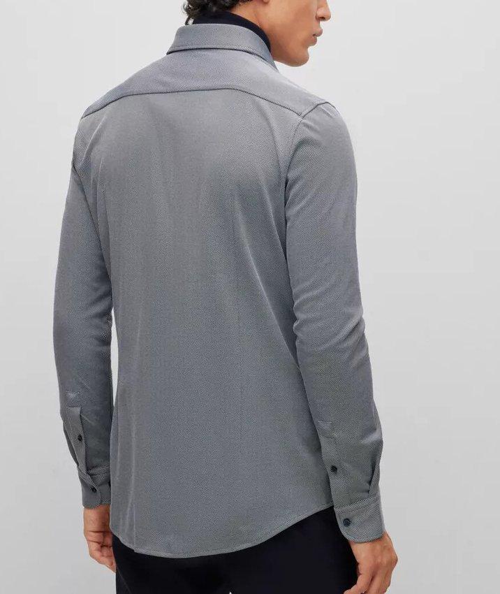 Chemise décontractée en jersey extensible de coupe amincie image 2