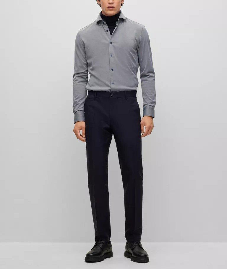 Slim-Fit Stretch-Jersey Sport Shirt image 3