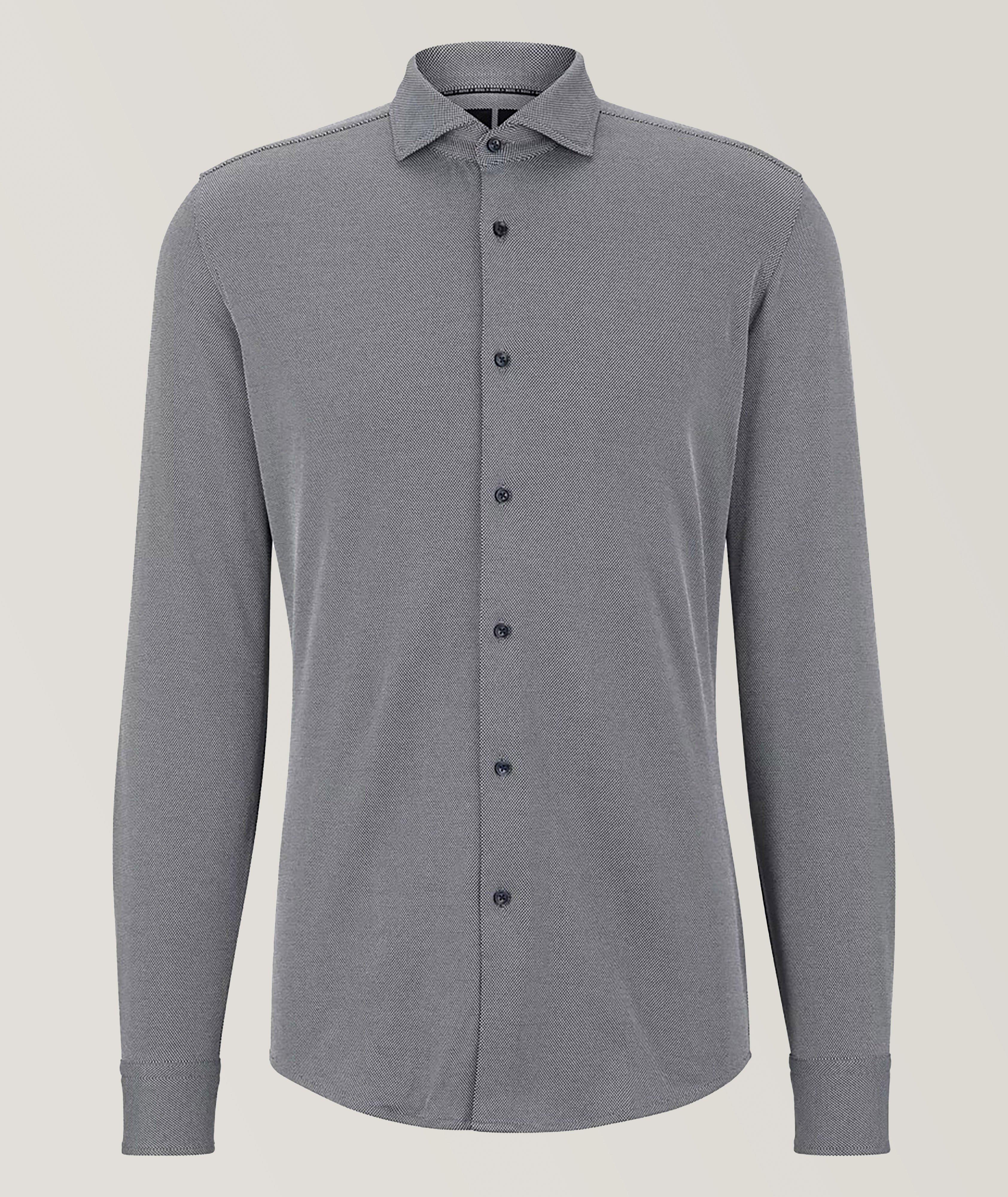 Slim-Fit Stretch-Jersey Sport Shirt image 0