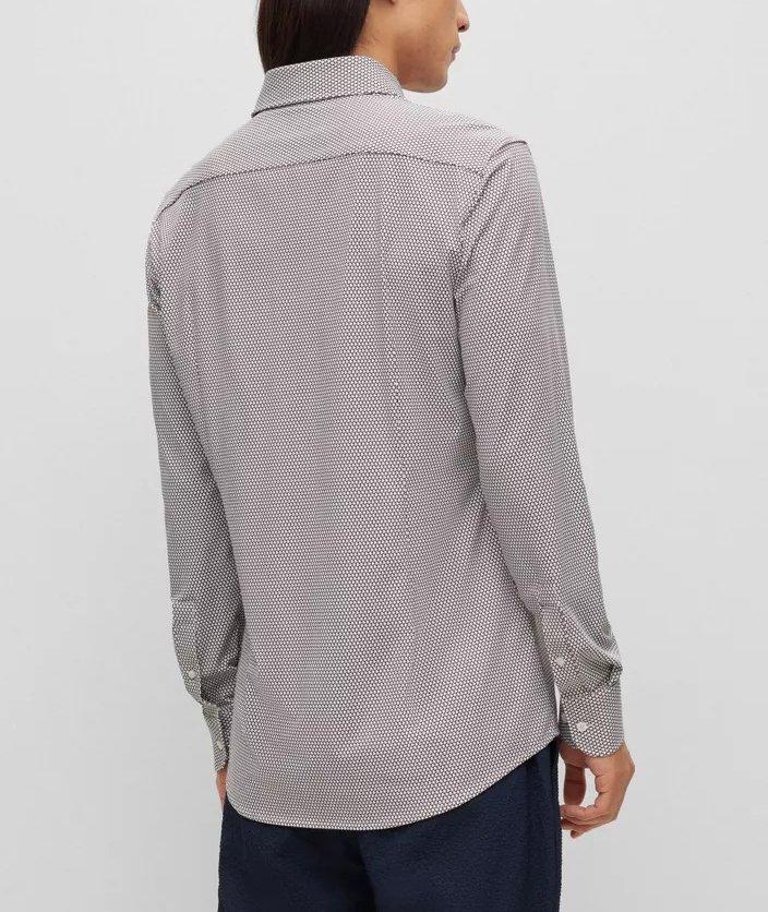 Chemise habillée en jersey extensible de coupe amincie image 2