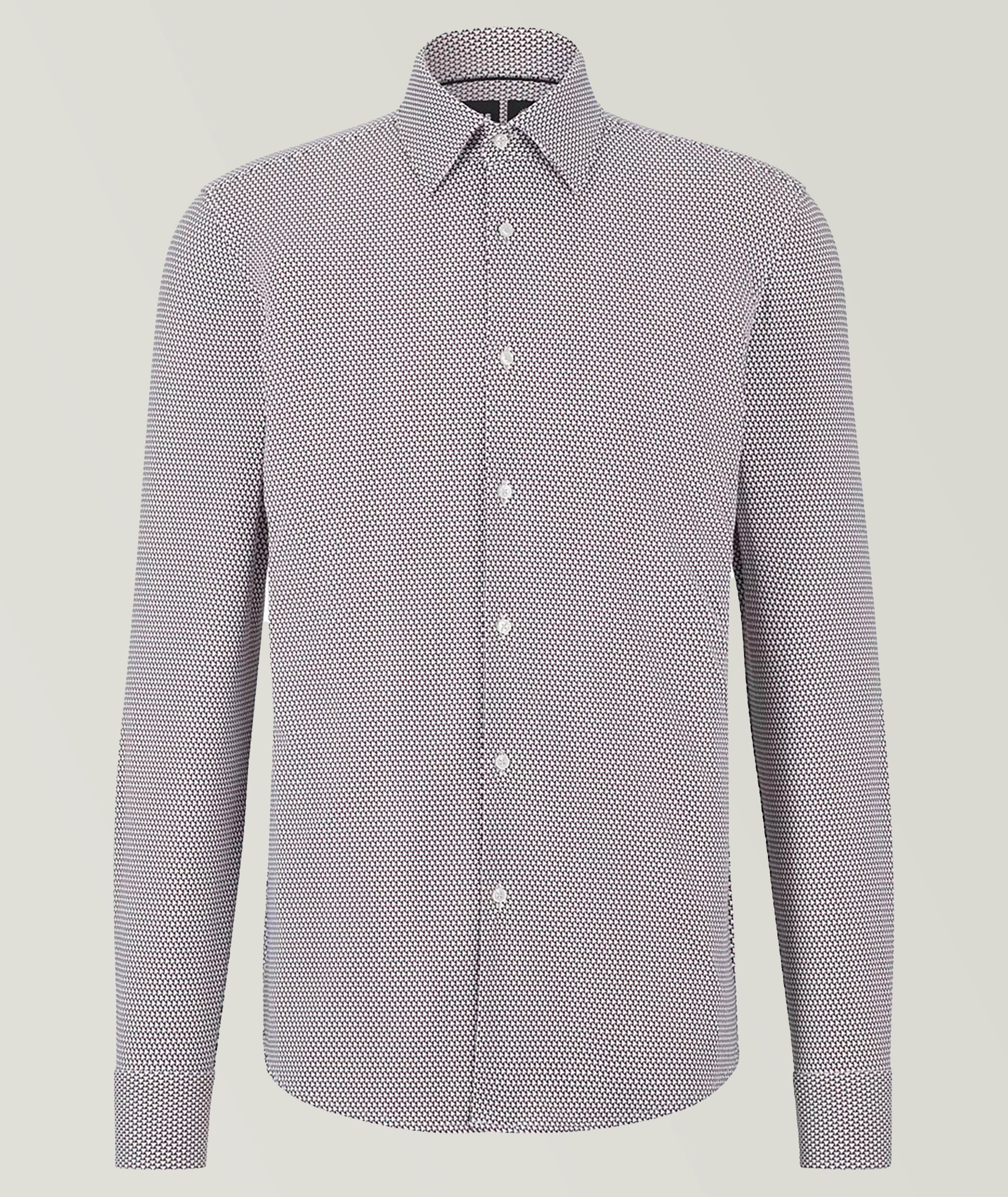 Chemise habillée en jersey extensible de coupe amincie image 0