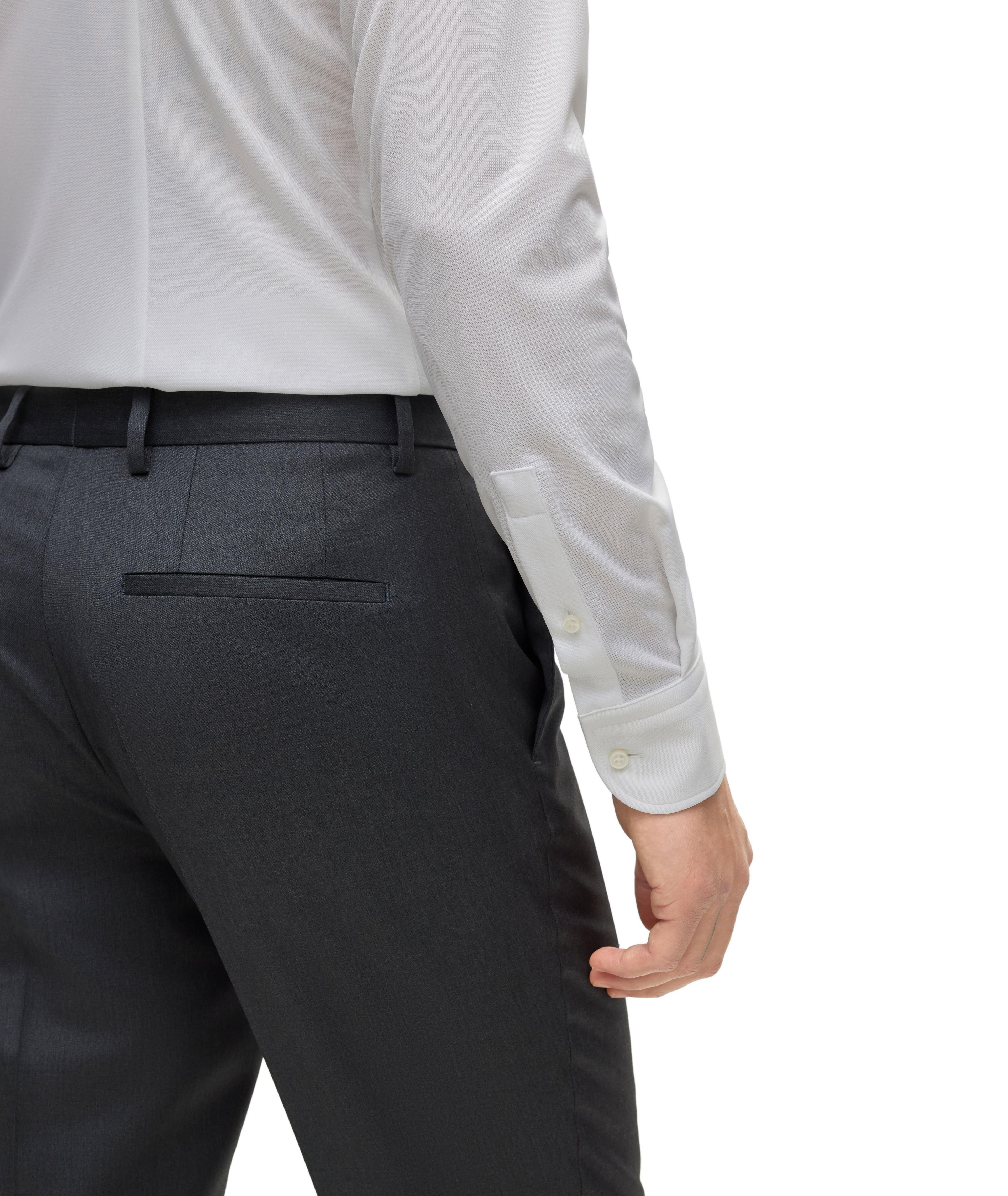 Slim-Fit Italian Cotton Jersey Dress Shirt image 3