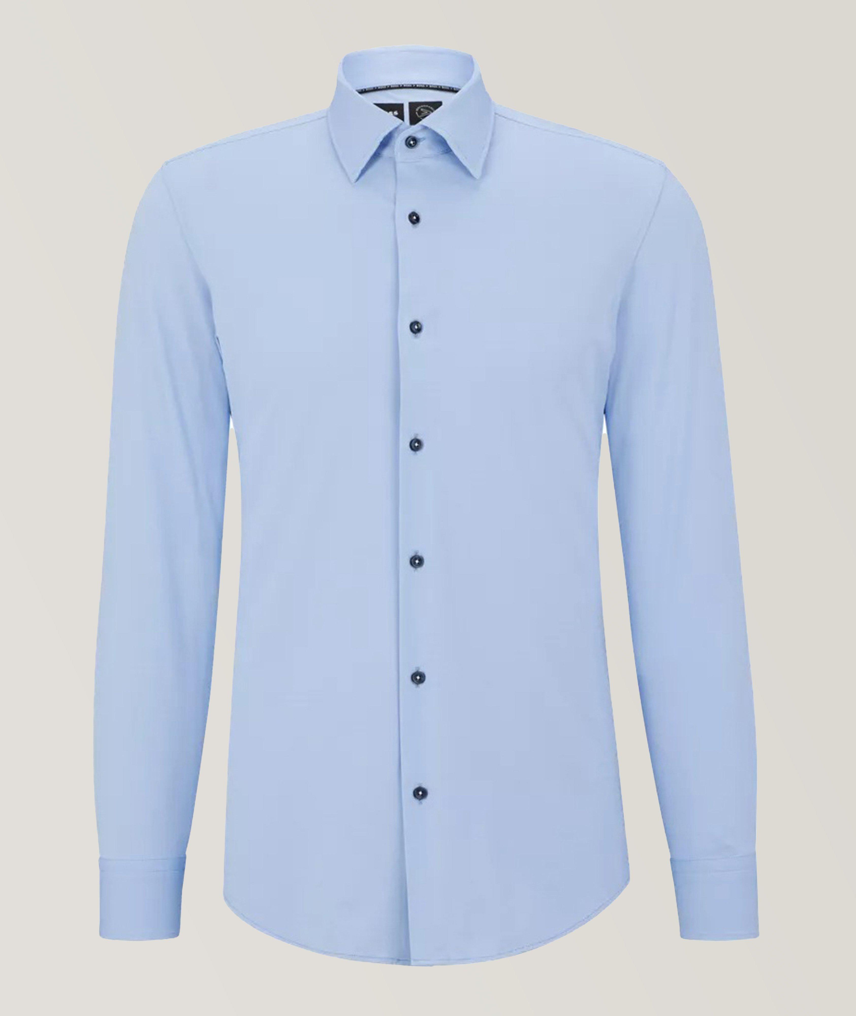 Chemise habillée en tissu extensible de coupe amincie image 0