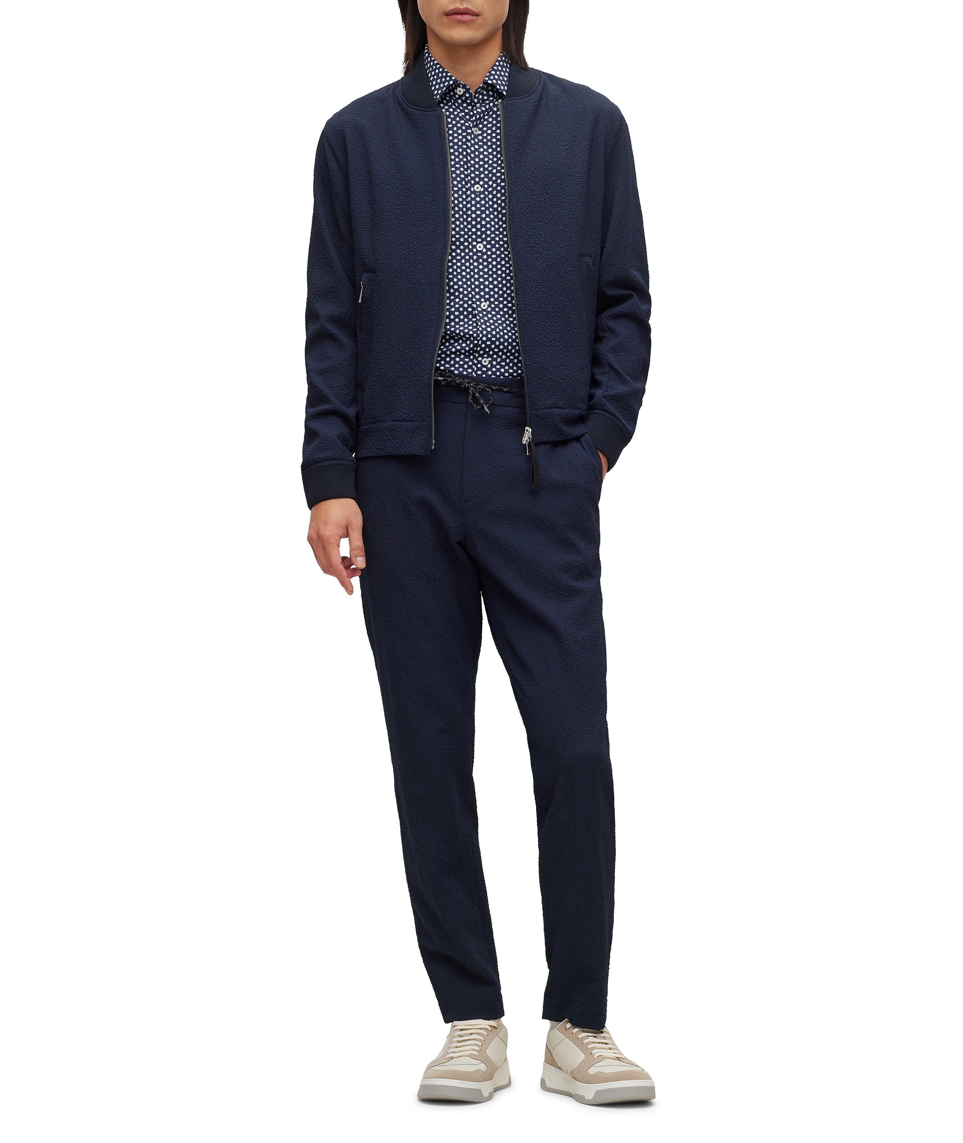 Slim-Fit Neat Pattern Dress Shirt image 1