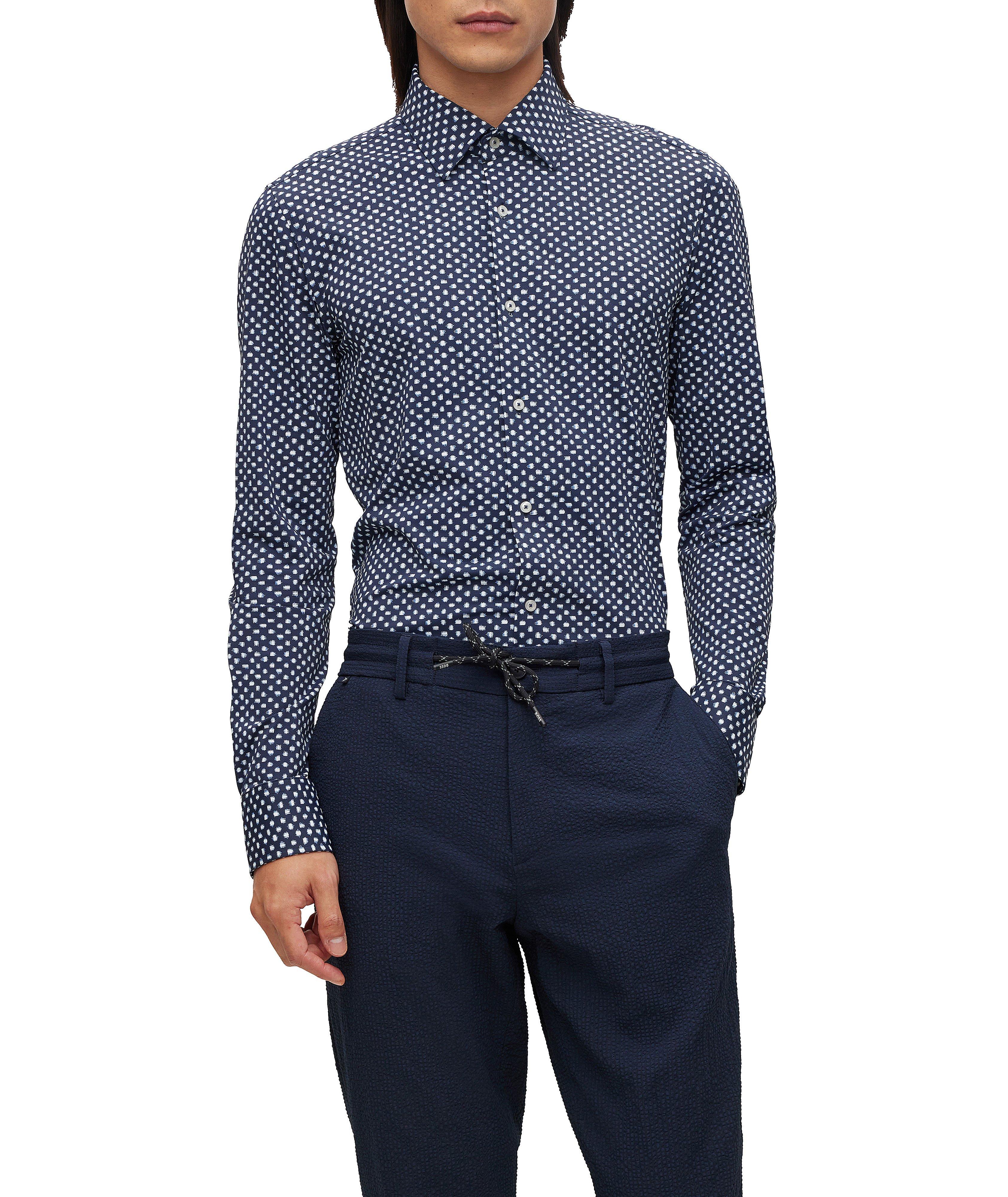 Slim-Fit Neat Pattern Dress Shirt image 2