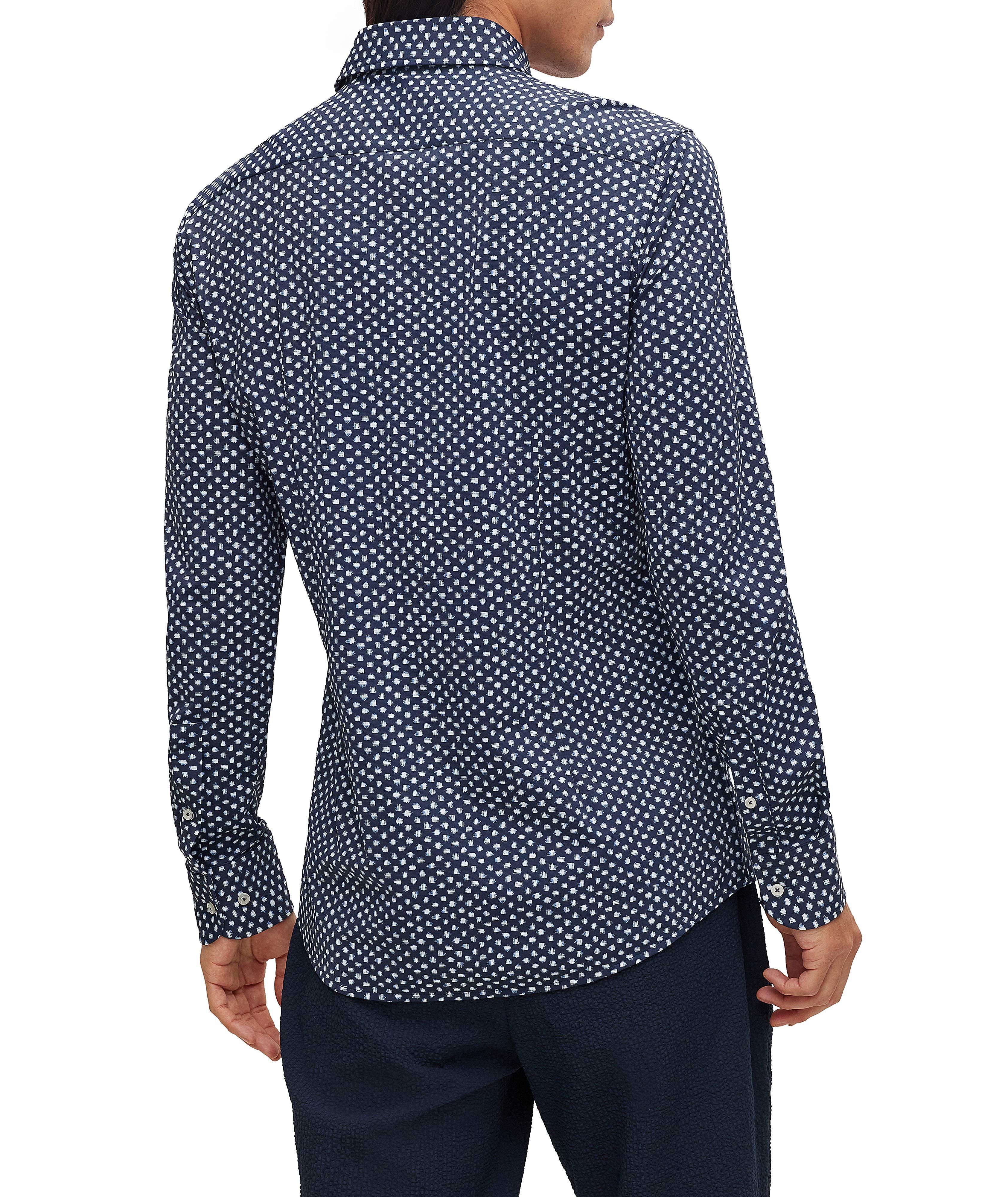 Slim-Fit Neat Pattern Dress Shirt image 3
