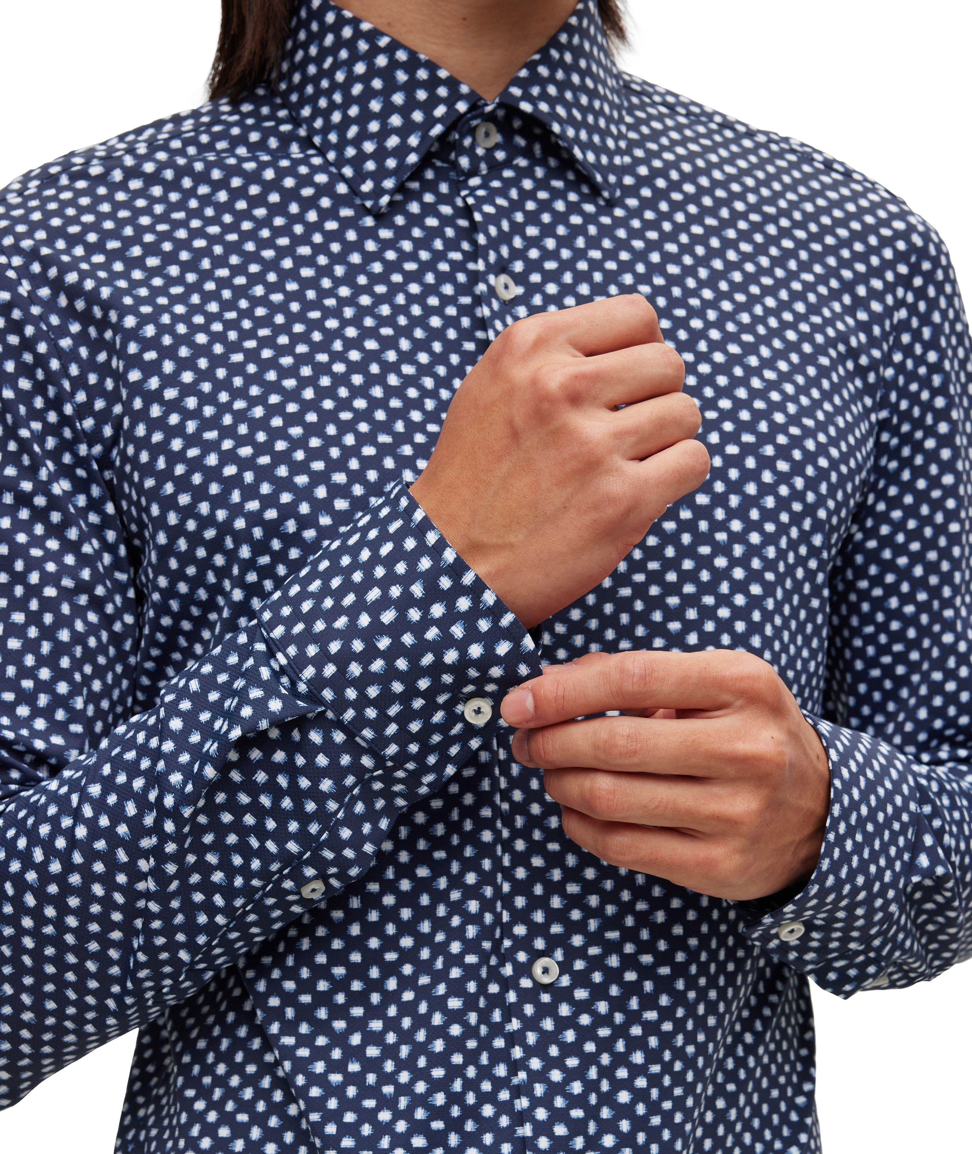 Slim-Fit Neat Pattern Dress Shirt image 4