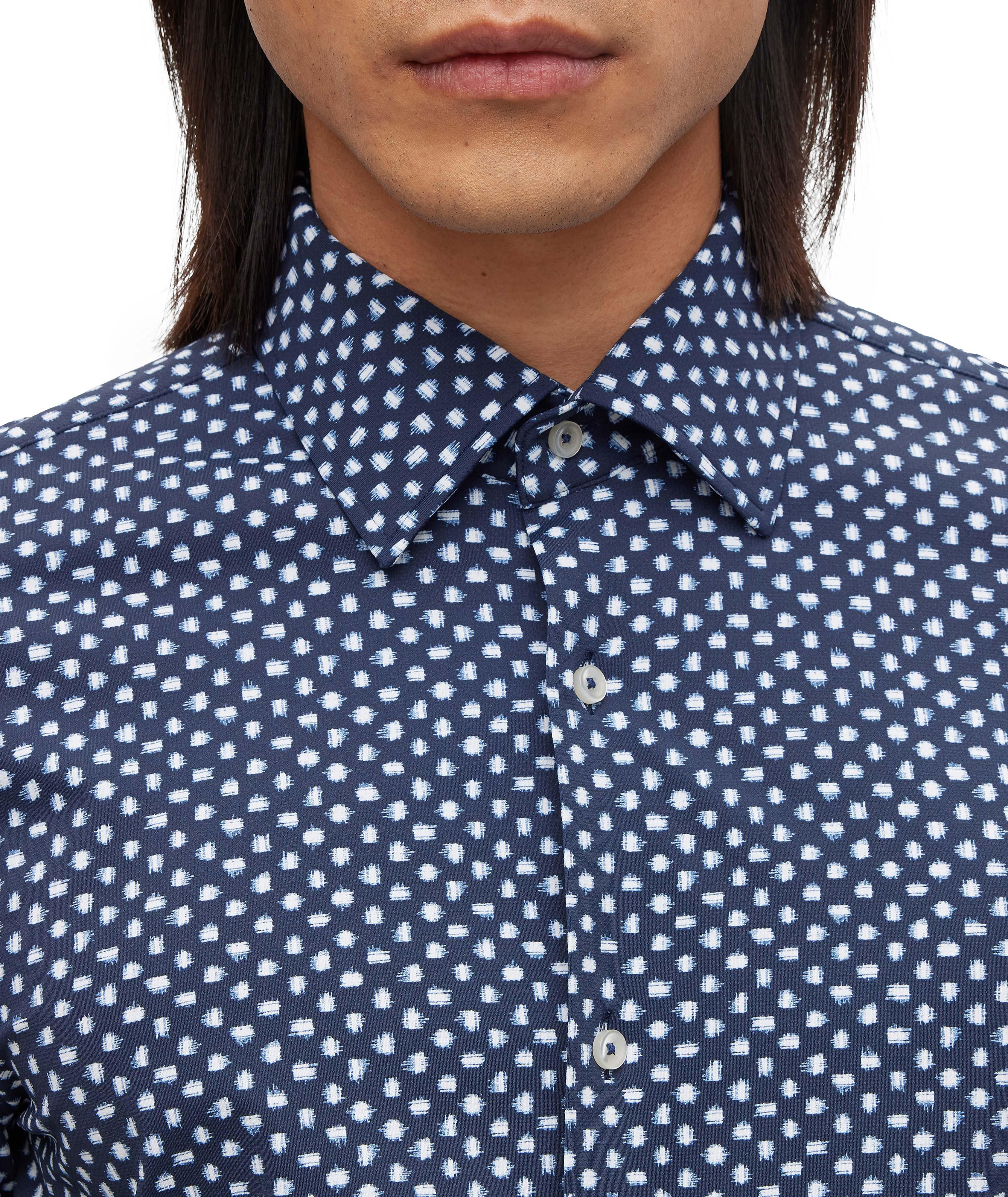 Slim-Fit Neat Pattern Dress Shirt image 5