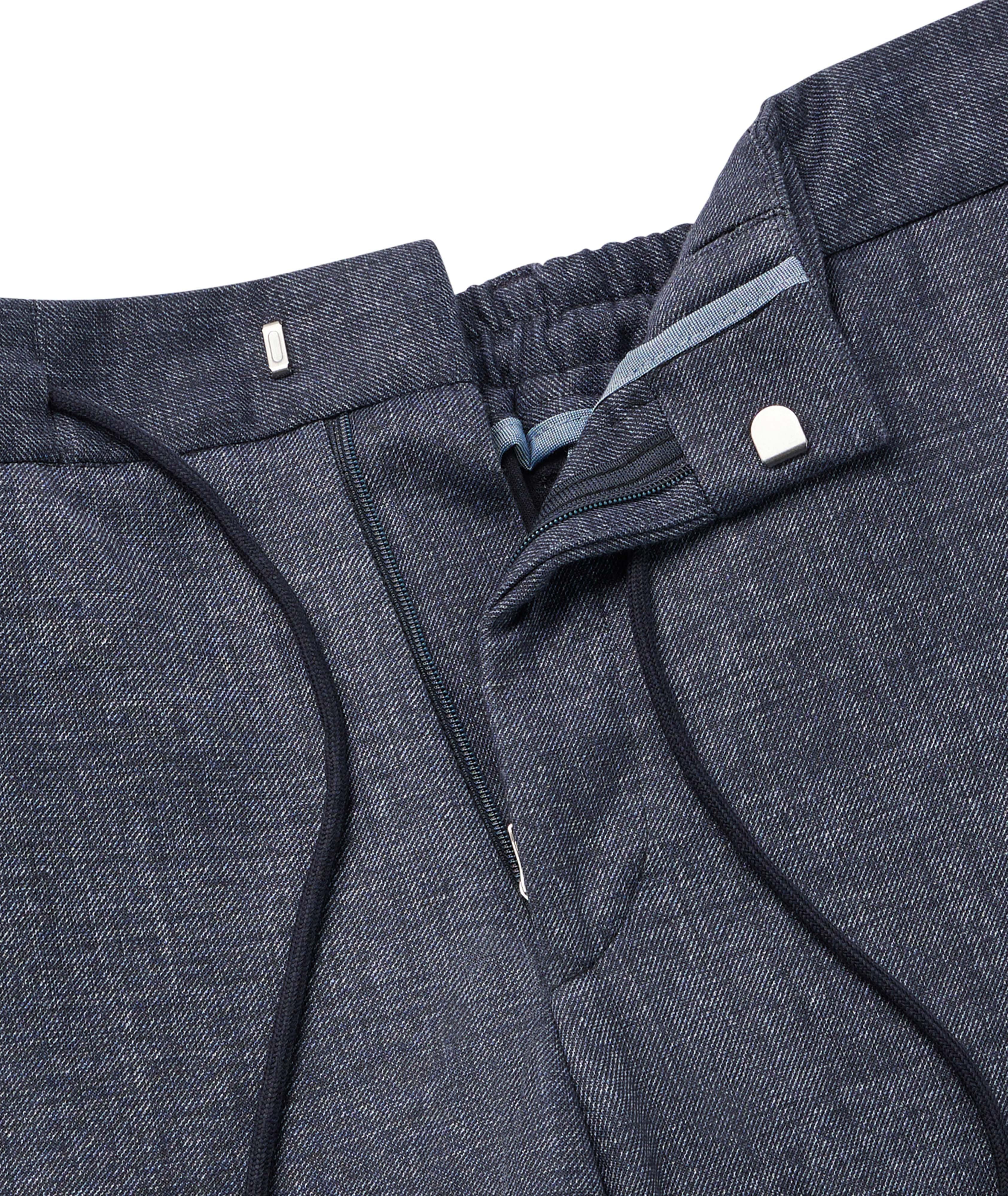 BOSS Micro-Patterned Stretch Jersey Dress Pants | Dress Pants | Harry Rosen