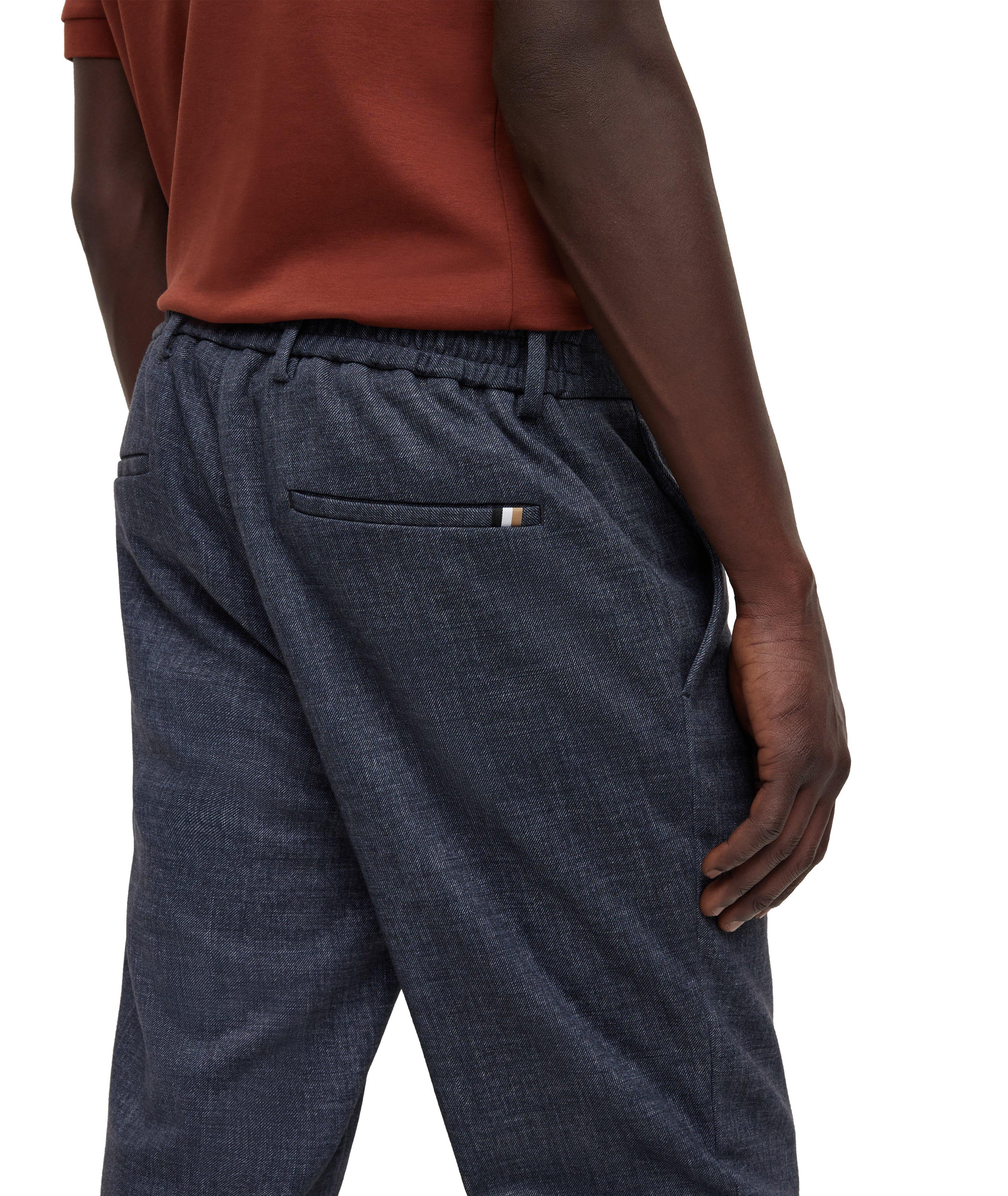 BOSS Micro-Patterned Stretch Jersey Dress Pants | Dress Pants | Harry Rosen