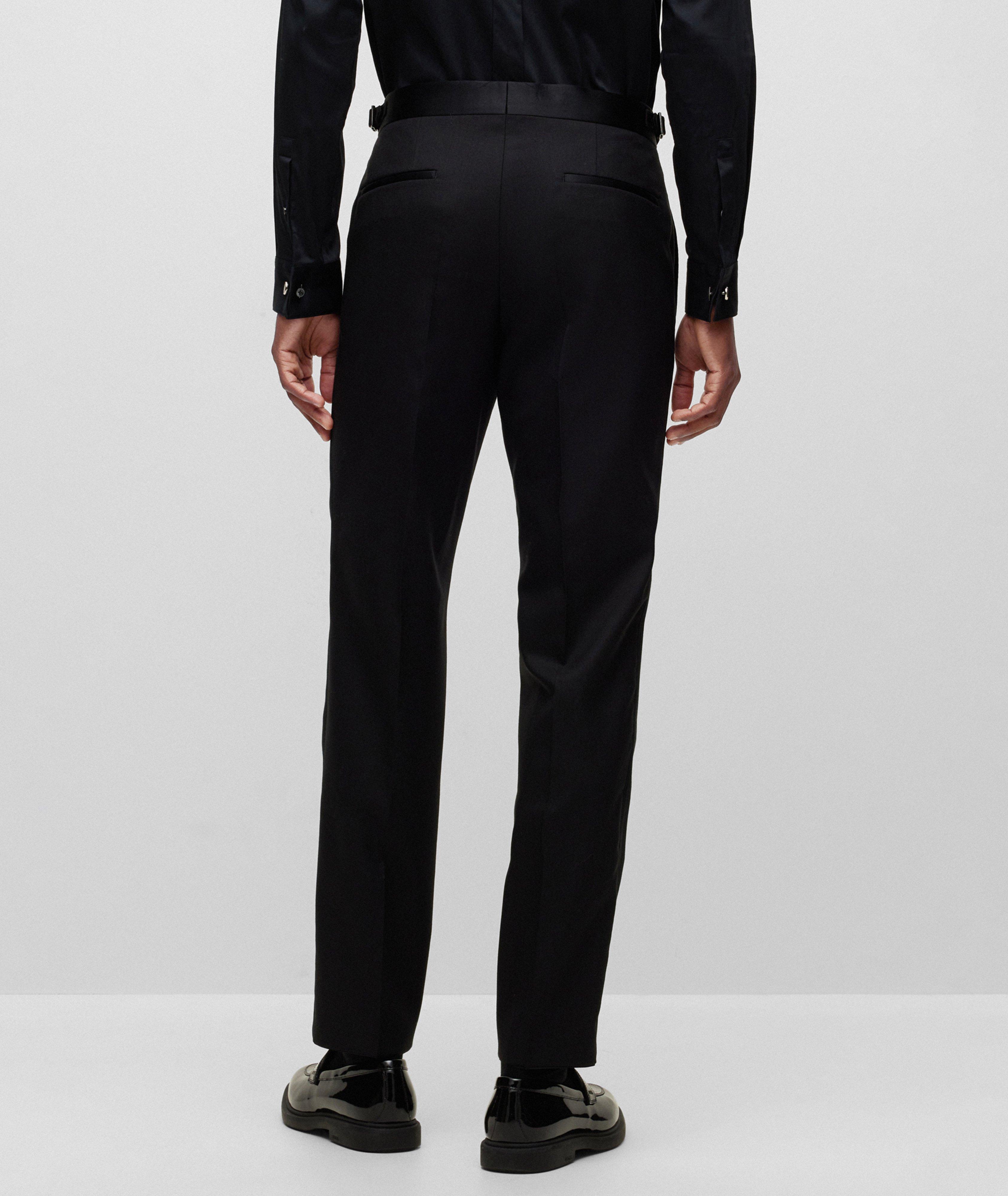 Slim-Fit Micro-Patterned Wool-Blend Dress Pants image 2