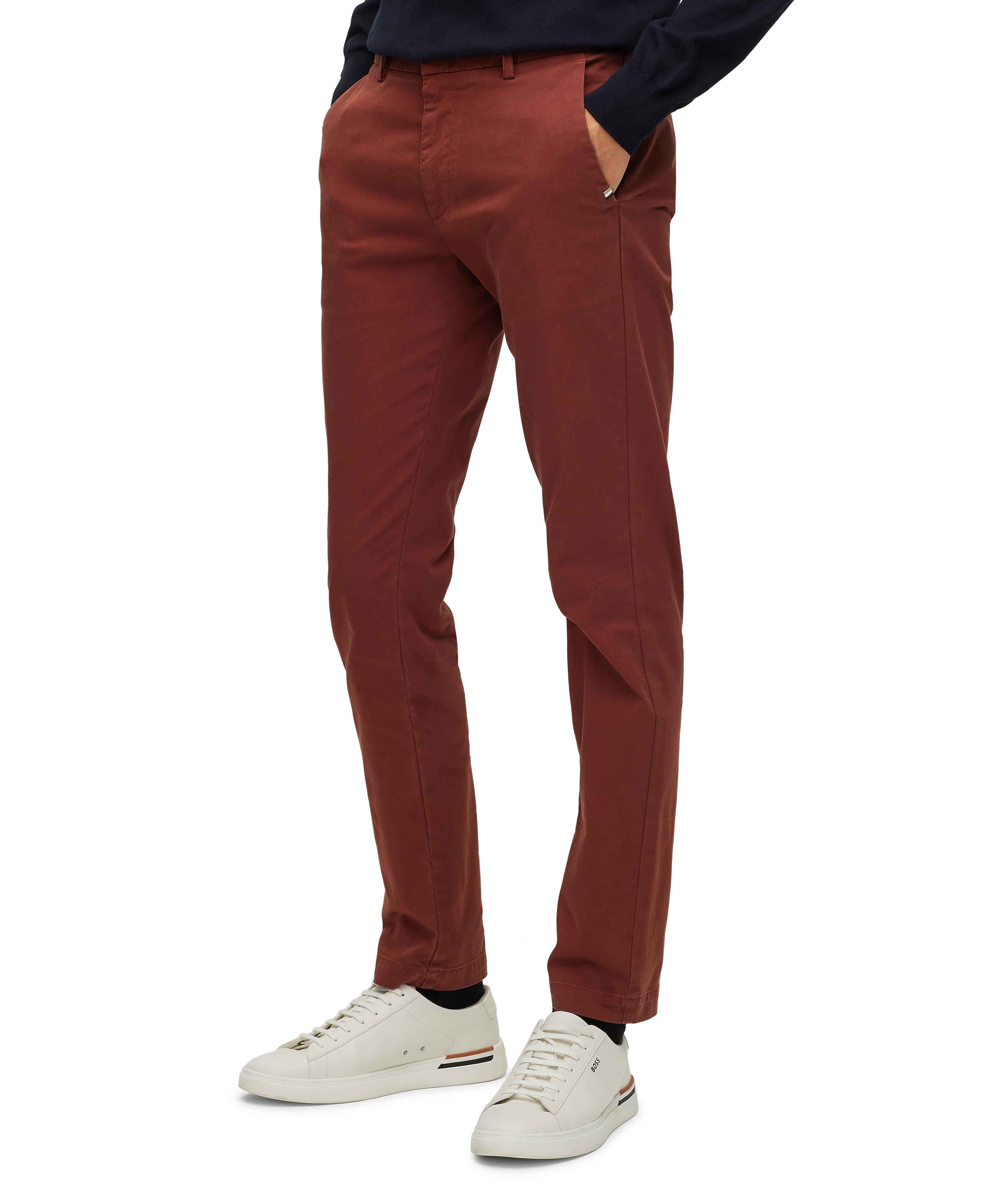 Chino en coton extensible de coupe amincie image 2