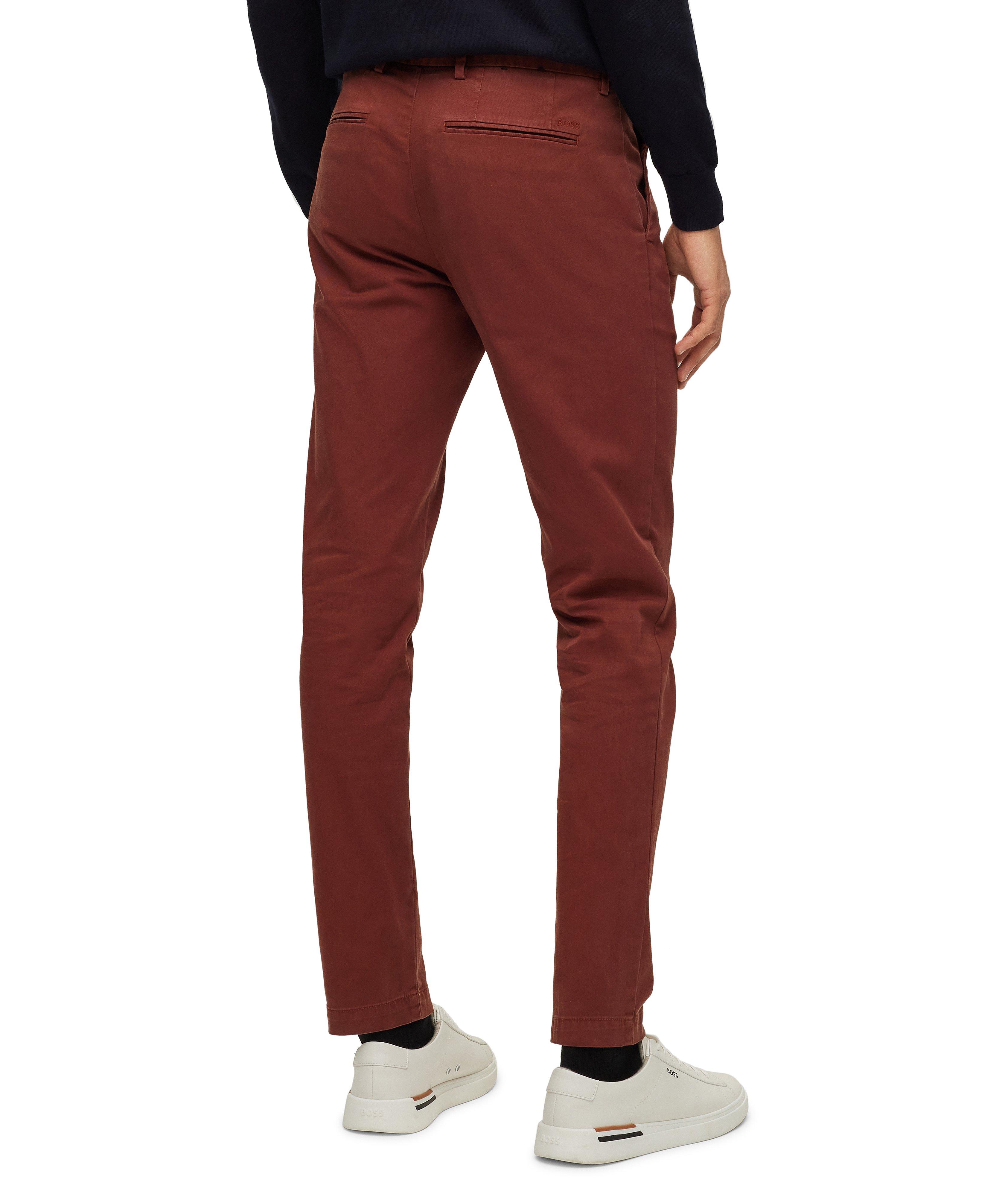 Chino en coton extensible de coupe amincie image 3