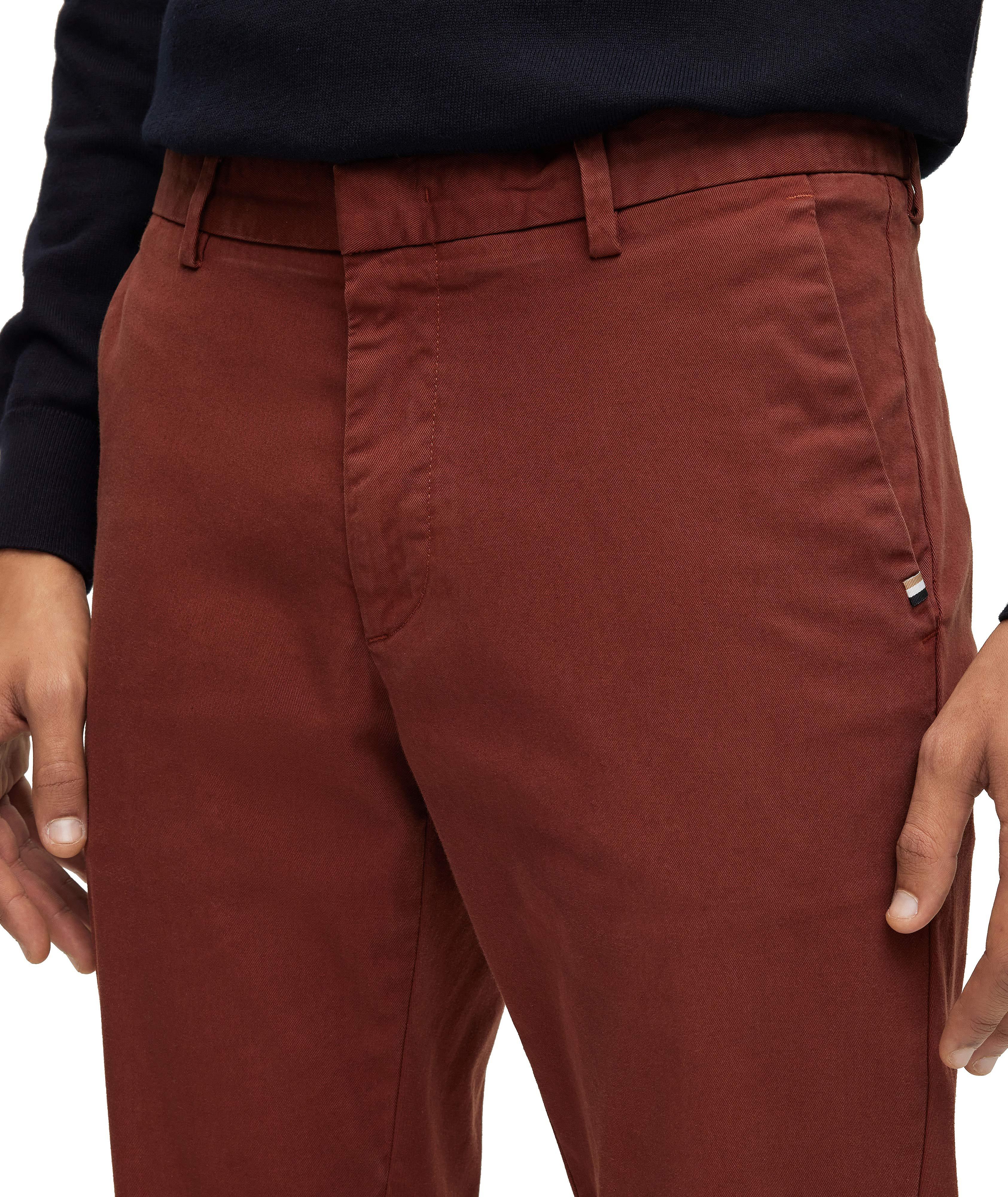 Chino en coton extensible de coupe amincie image 4
