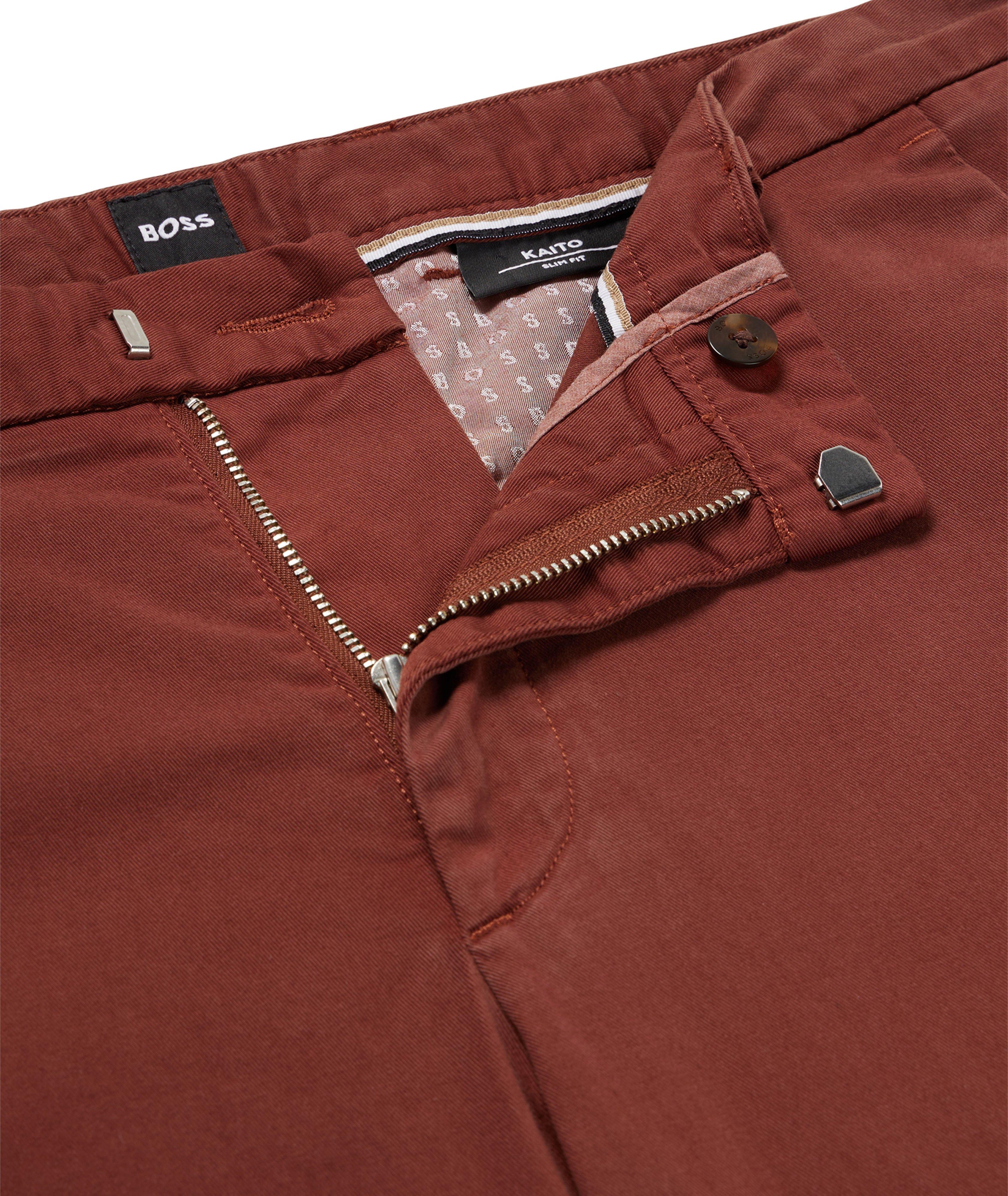 Chino en coton extensible de coupe amincie image 5