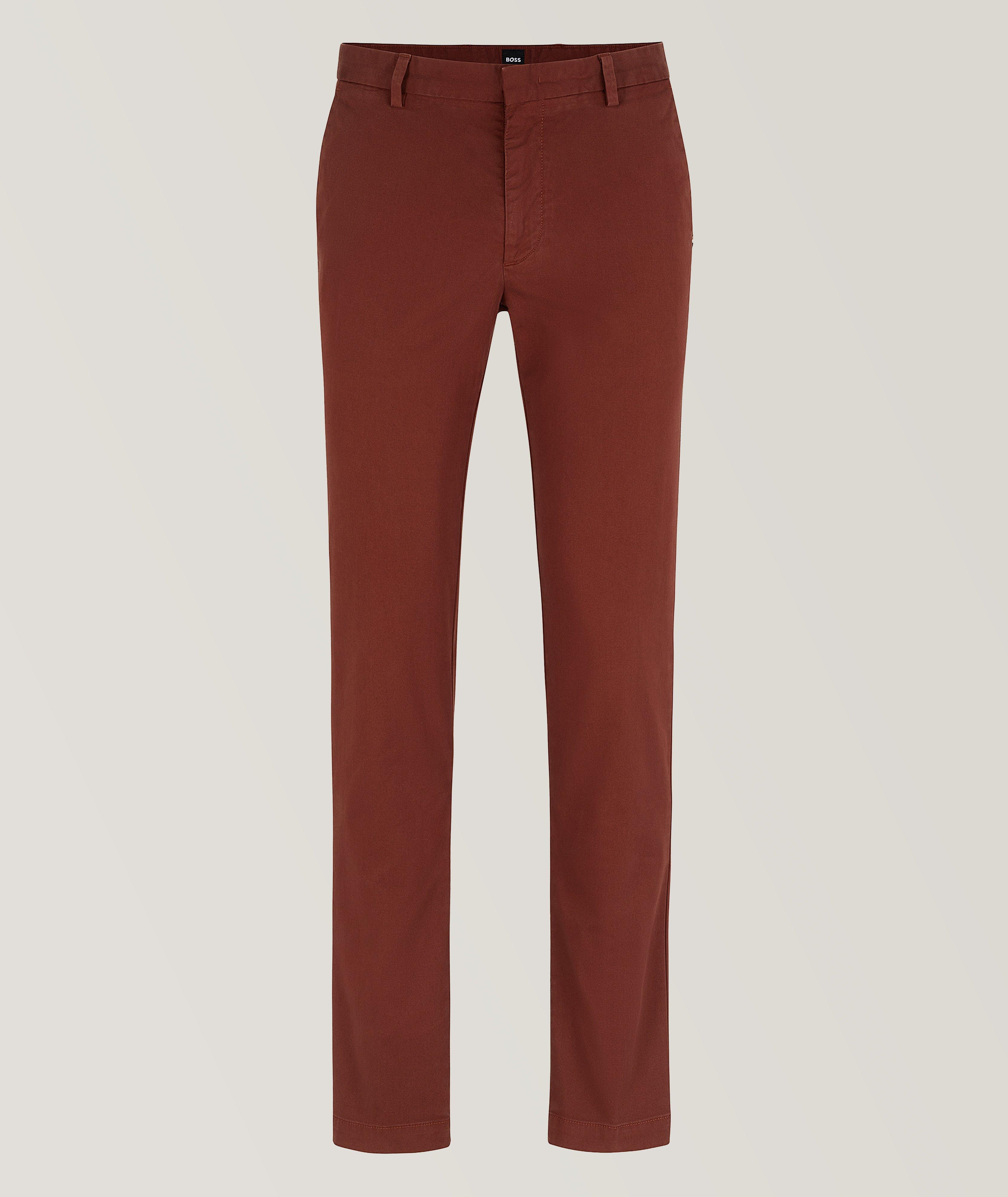 Chino en coton extensible de coupe amincie image 0