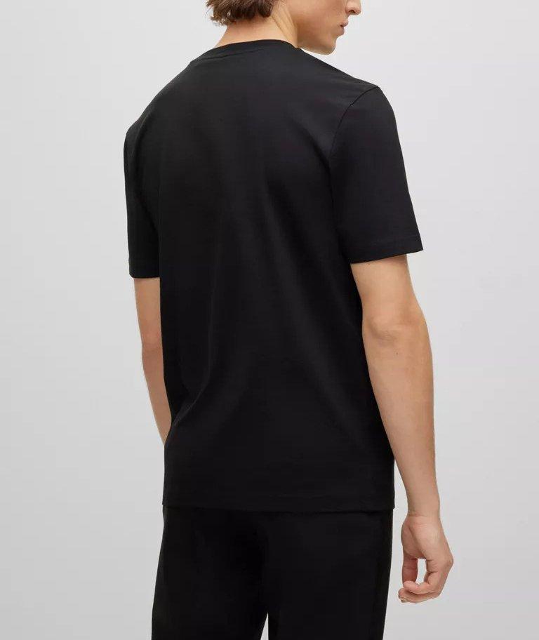 T-shirt en jersey de coton avec logo surélevé image 2