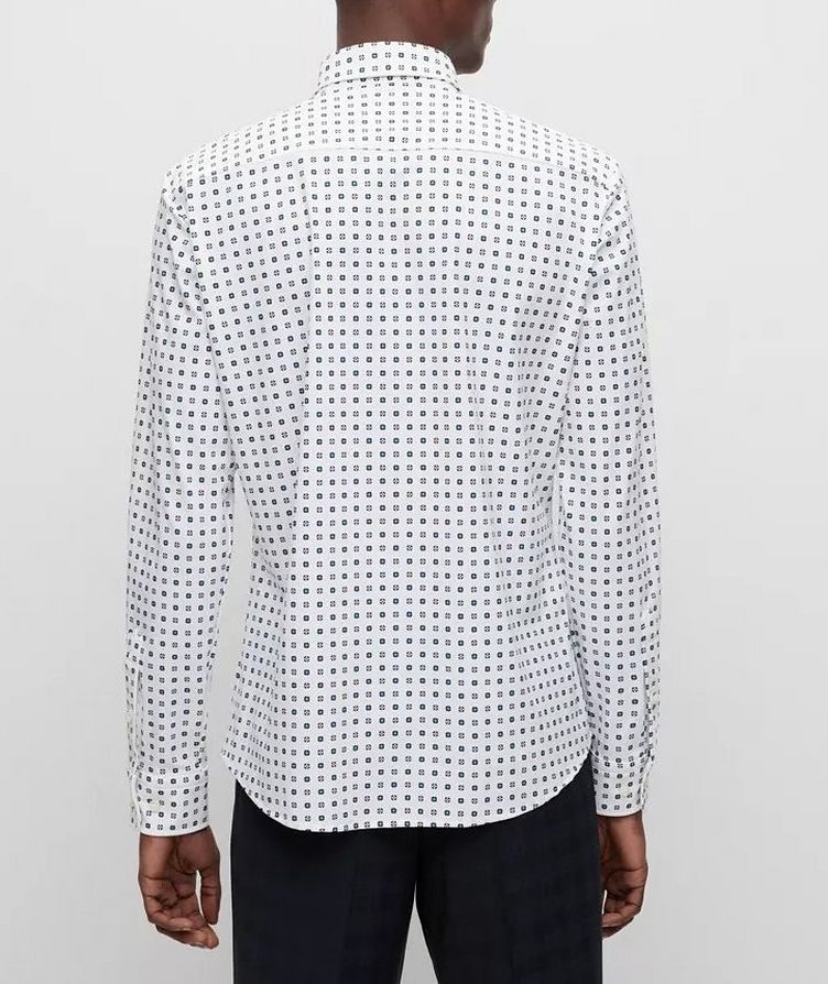 Slim-Fit Neat Pattern Jersey Cotton Sport Shirt image 2