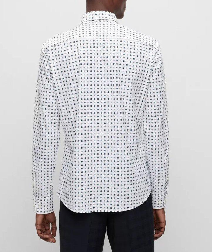 Chemise décontractée en jersey de coton à motif répété image 2
