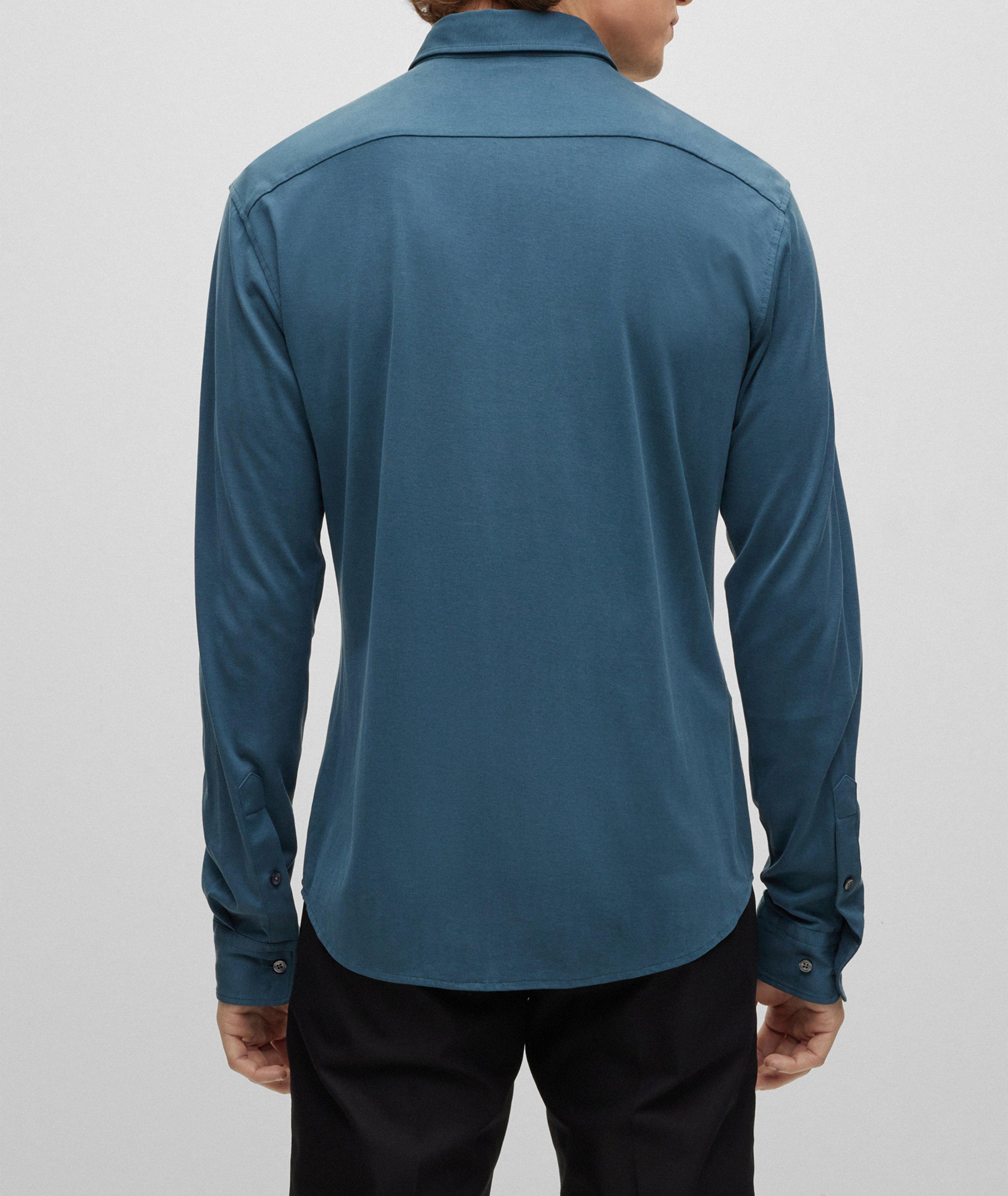Chemise décontractée en jersey de coupe amincie image 2