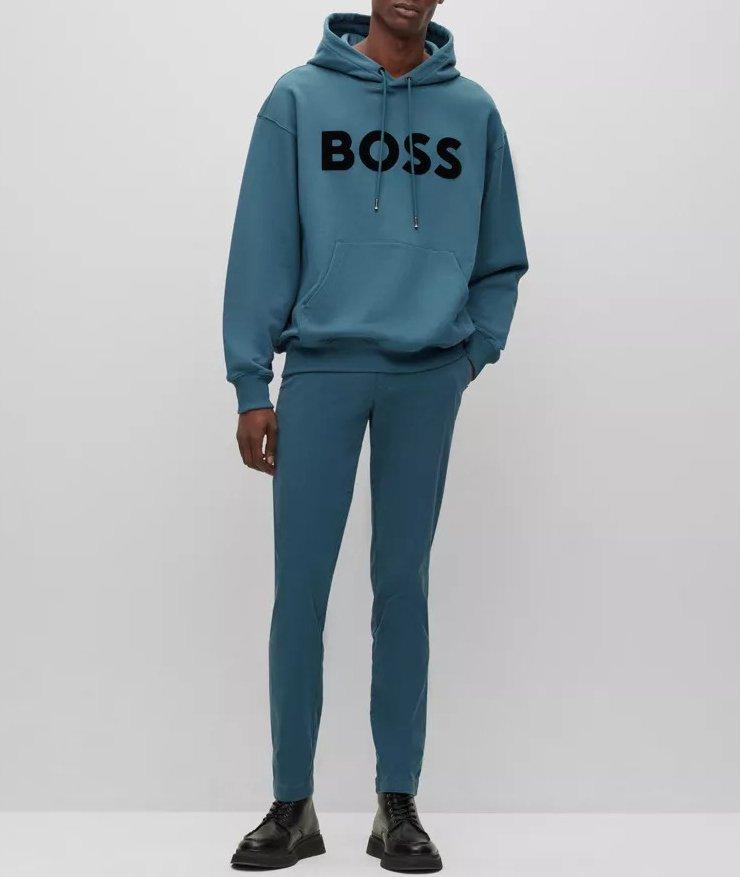 Flock Print Logo Cotton-Terry Hoodie image 3