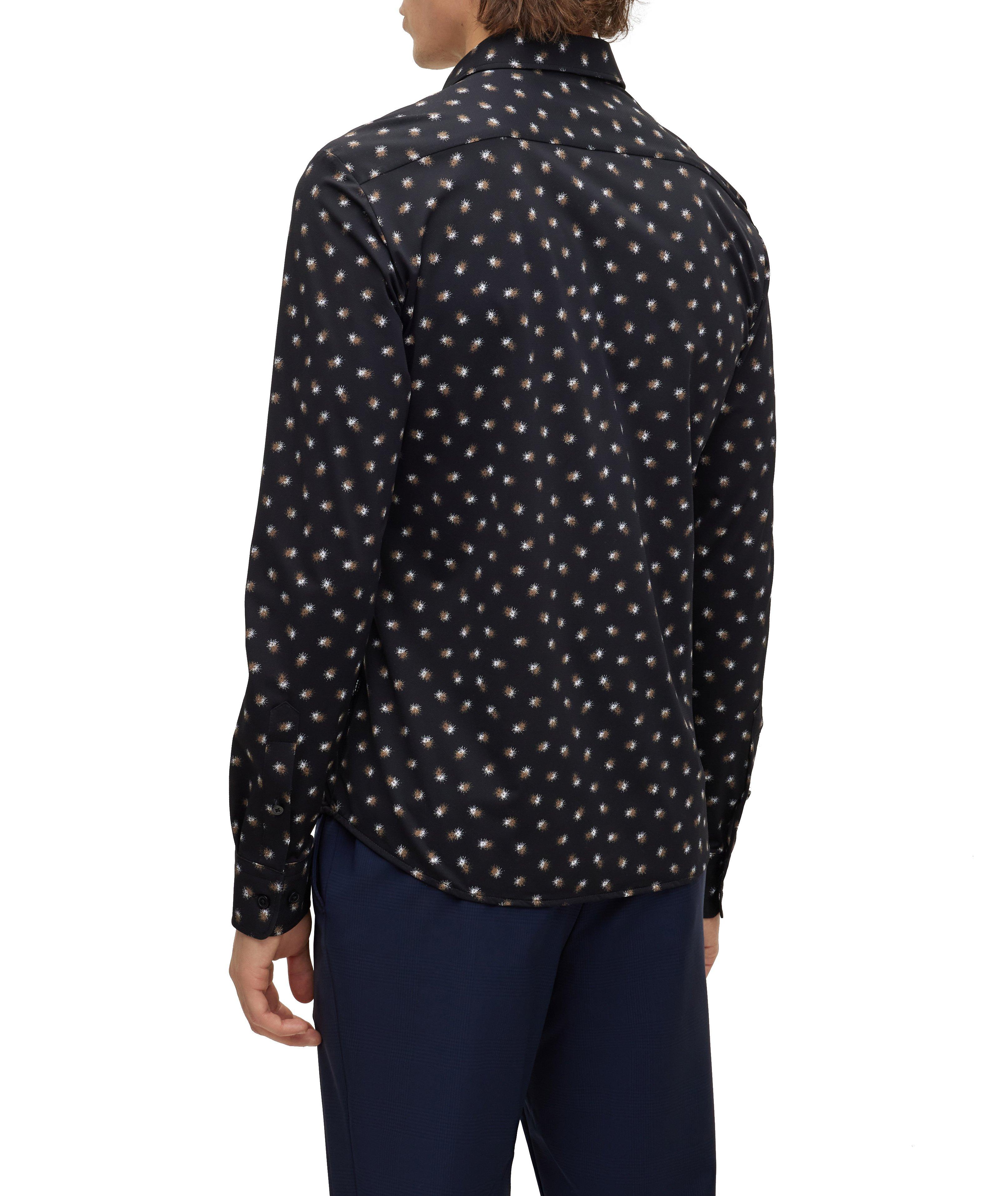 Slim-Fit Stretch-Jersey Printed Sport Shirt image 2
