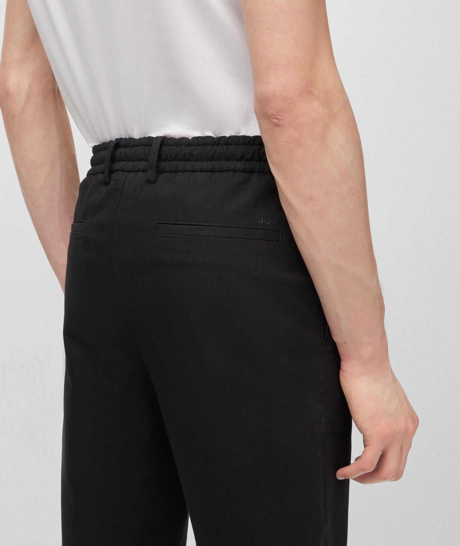 Pantalon en mélange de coton à motif de chevrons image 3