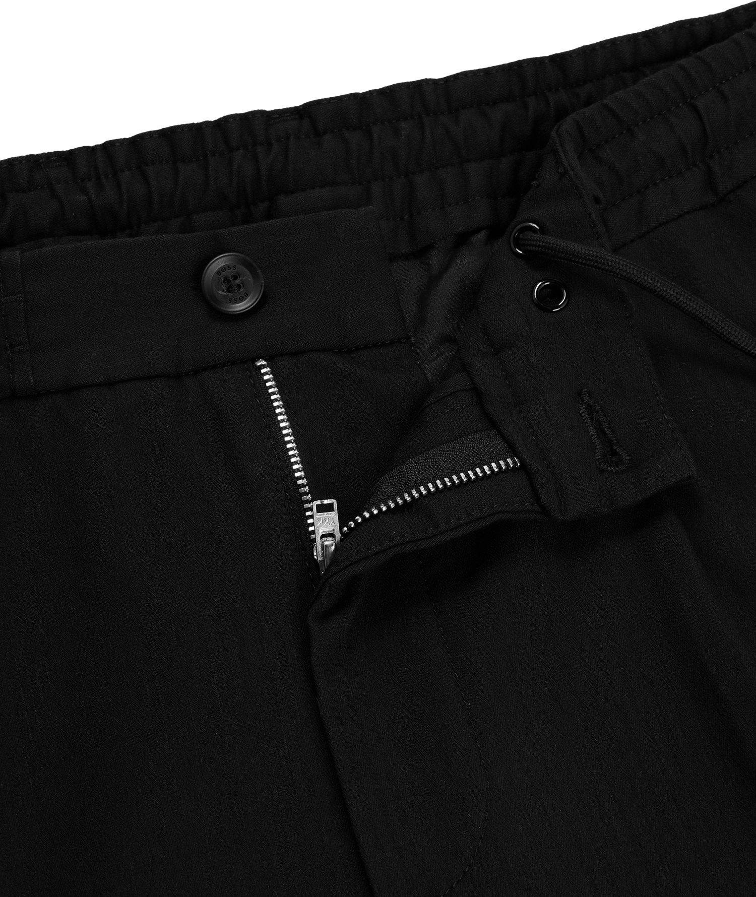 Pantalon en mélange de coton à motif de chevrons image 4