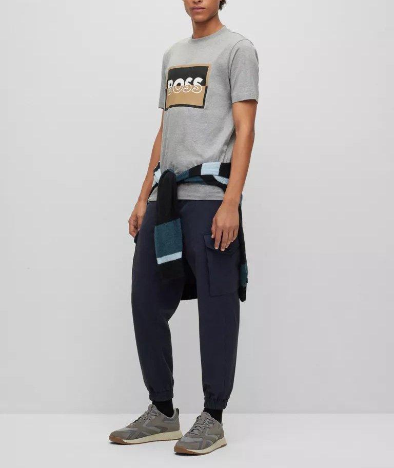 Slim-Fit Split Logo Cotton T-Shirt image 3