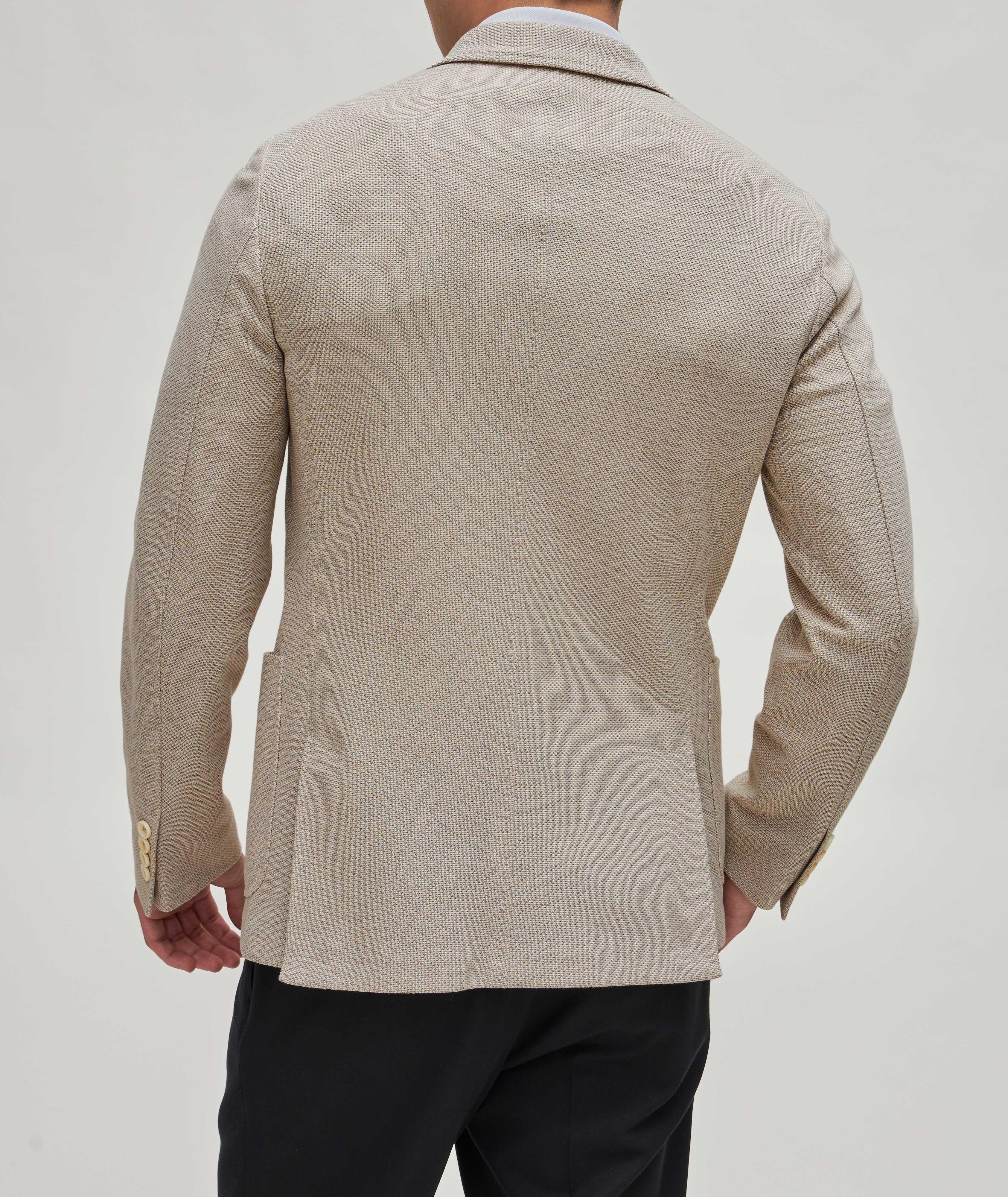 Veston en coton à motif alvéolé, collection Jerseywear image 3