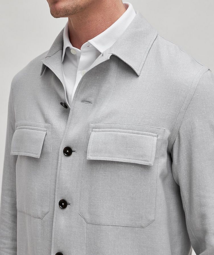 Oasi Cashmere-Linen Overshirt image 4