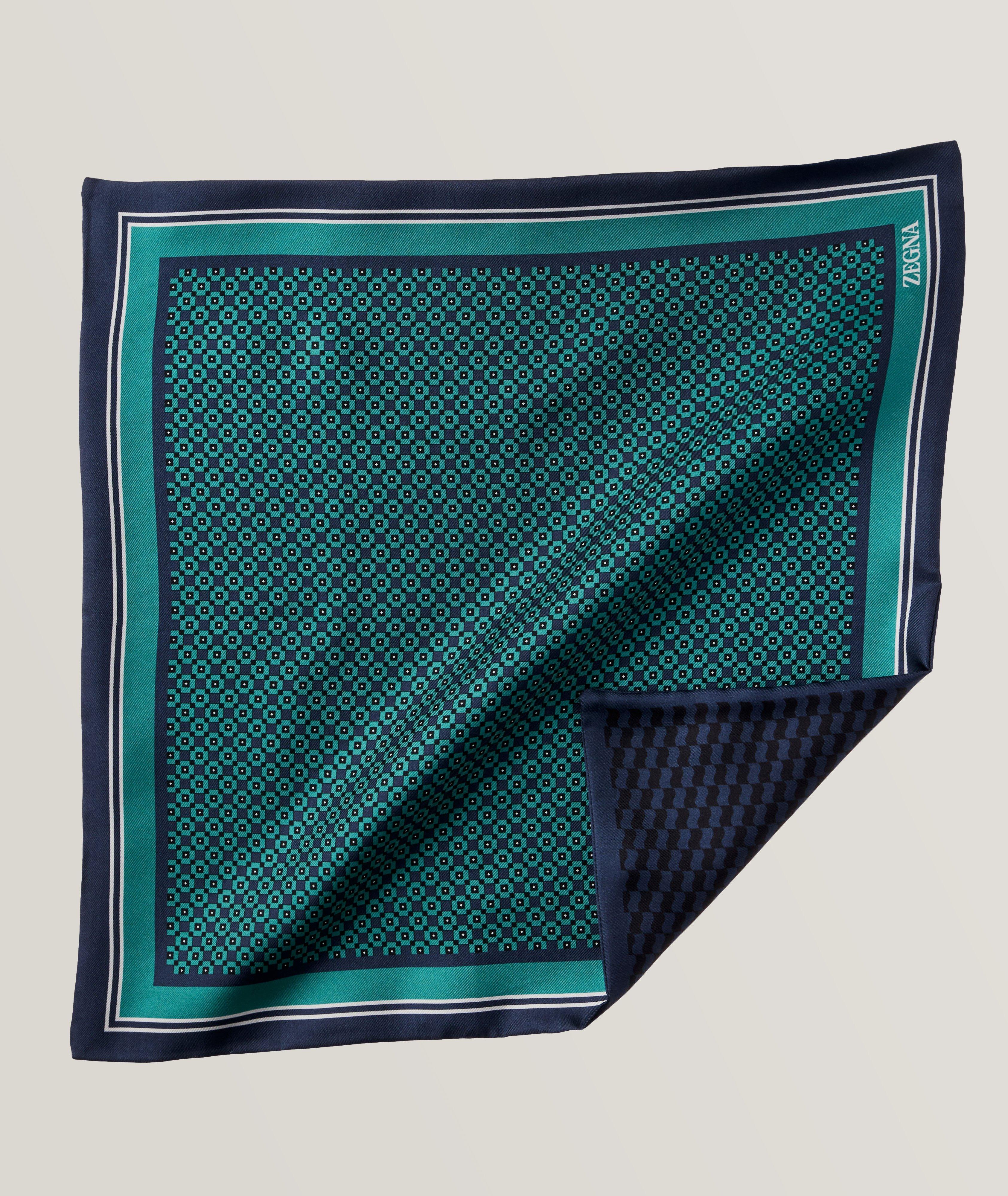 Double-Sided Silk Neat Pocket Square image 0